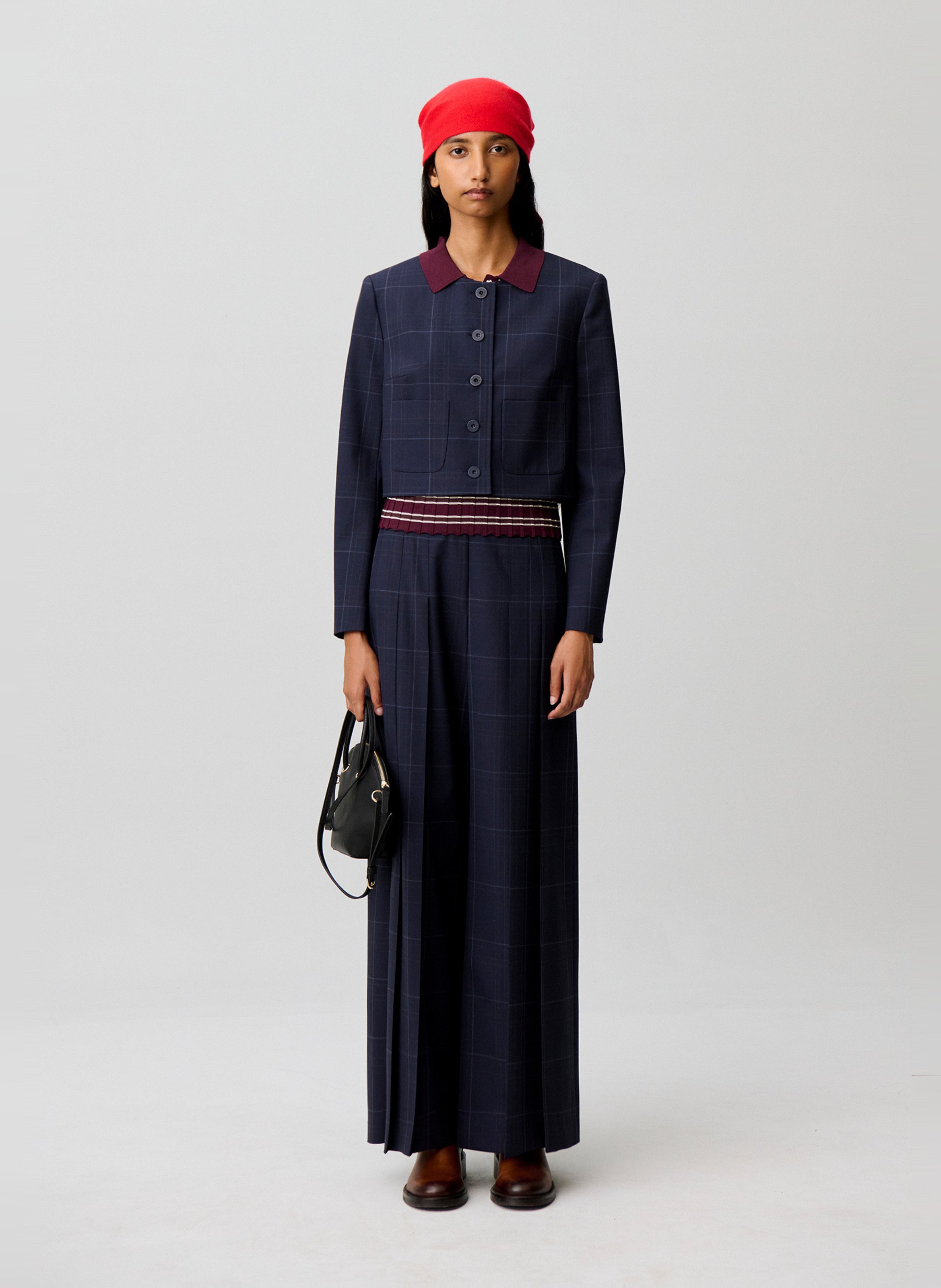 Veste tailleur à rayures en laine mélangée CLAUDIE PIERLOT Multicolore
