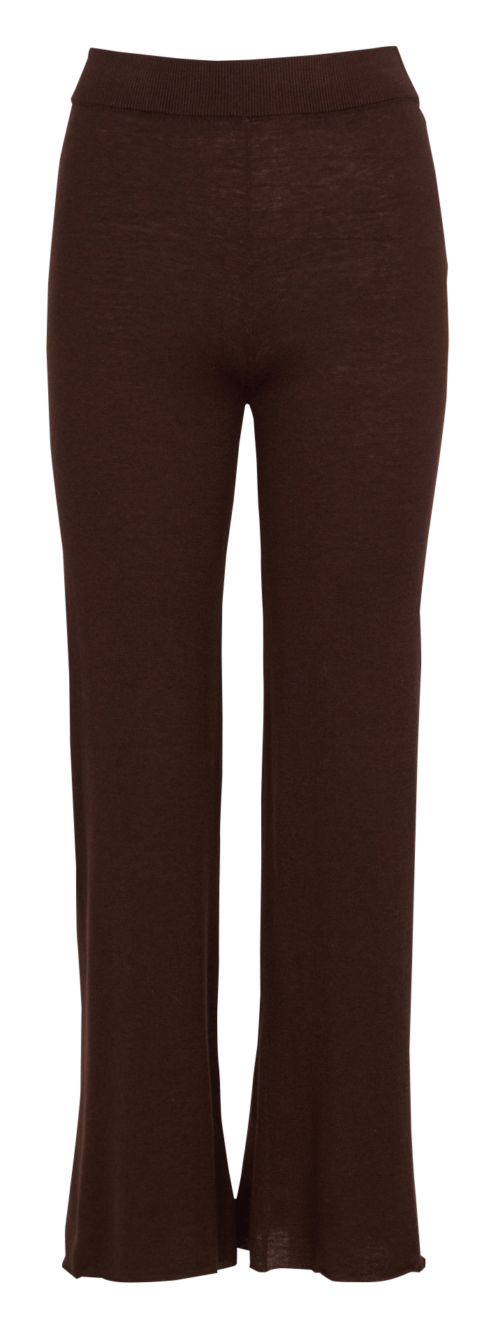 Wijde broek van kasjmier MAJESTIC FILATURES Bruin