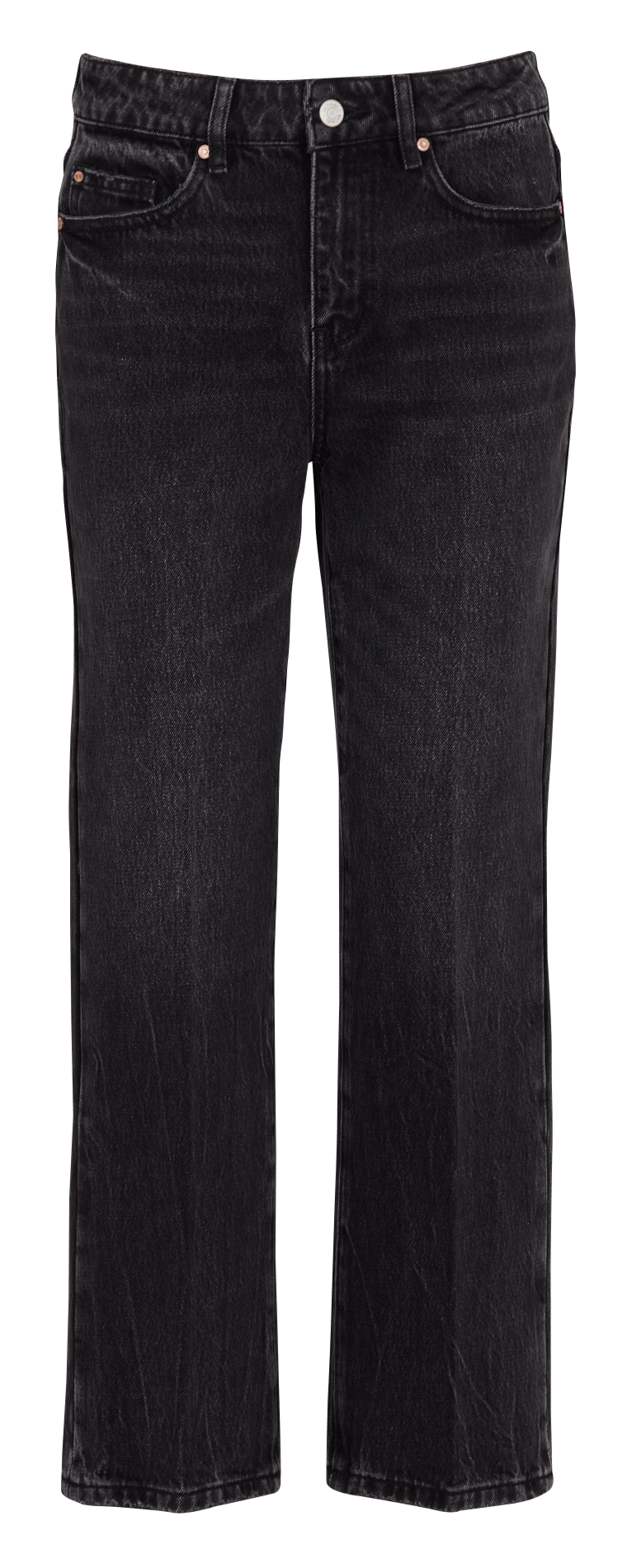 Straight Cut Jeans aus Baumwolle MKT Schwarz