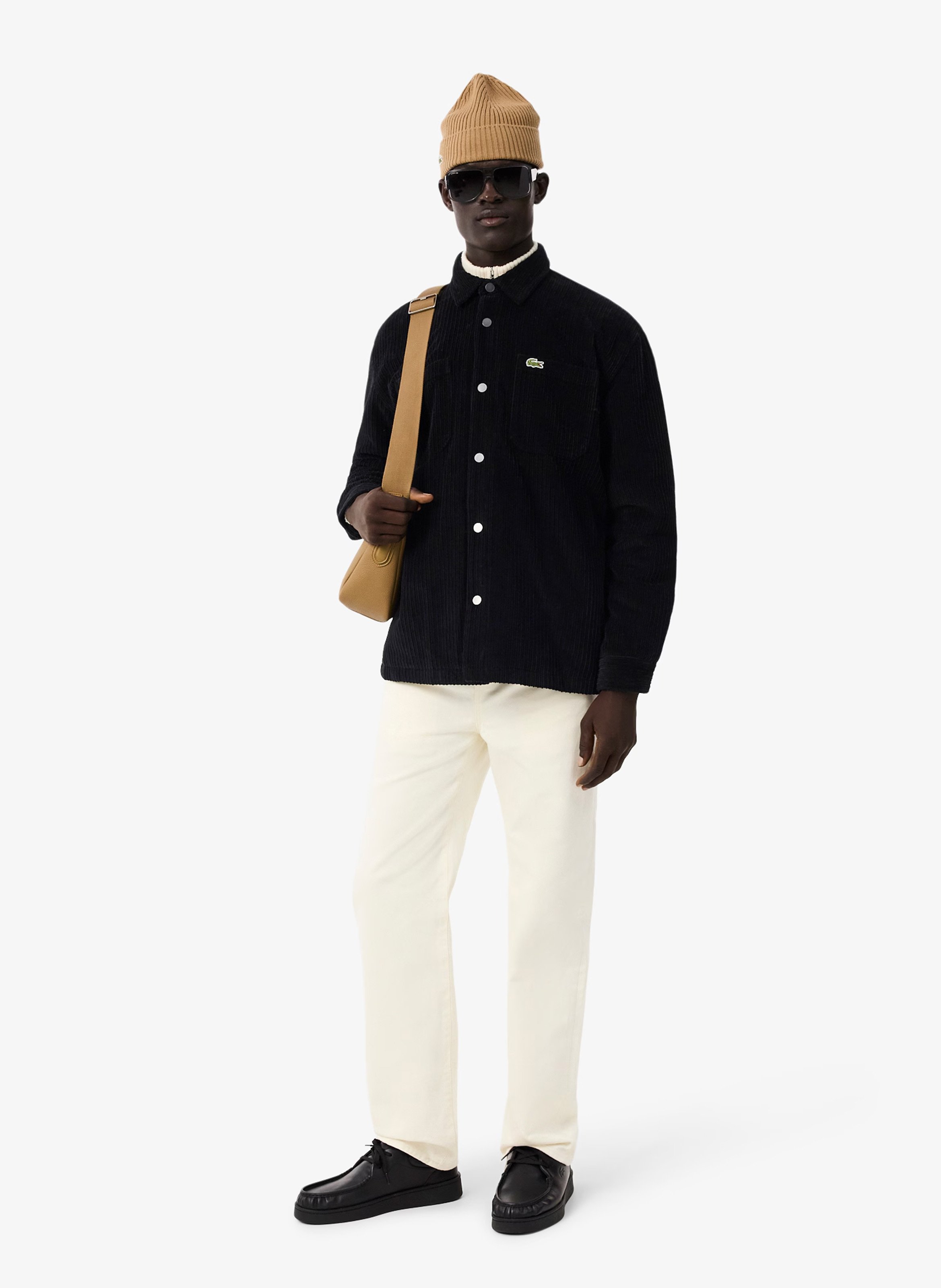 Surchemise col classique en coton LACOSTE Noir