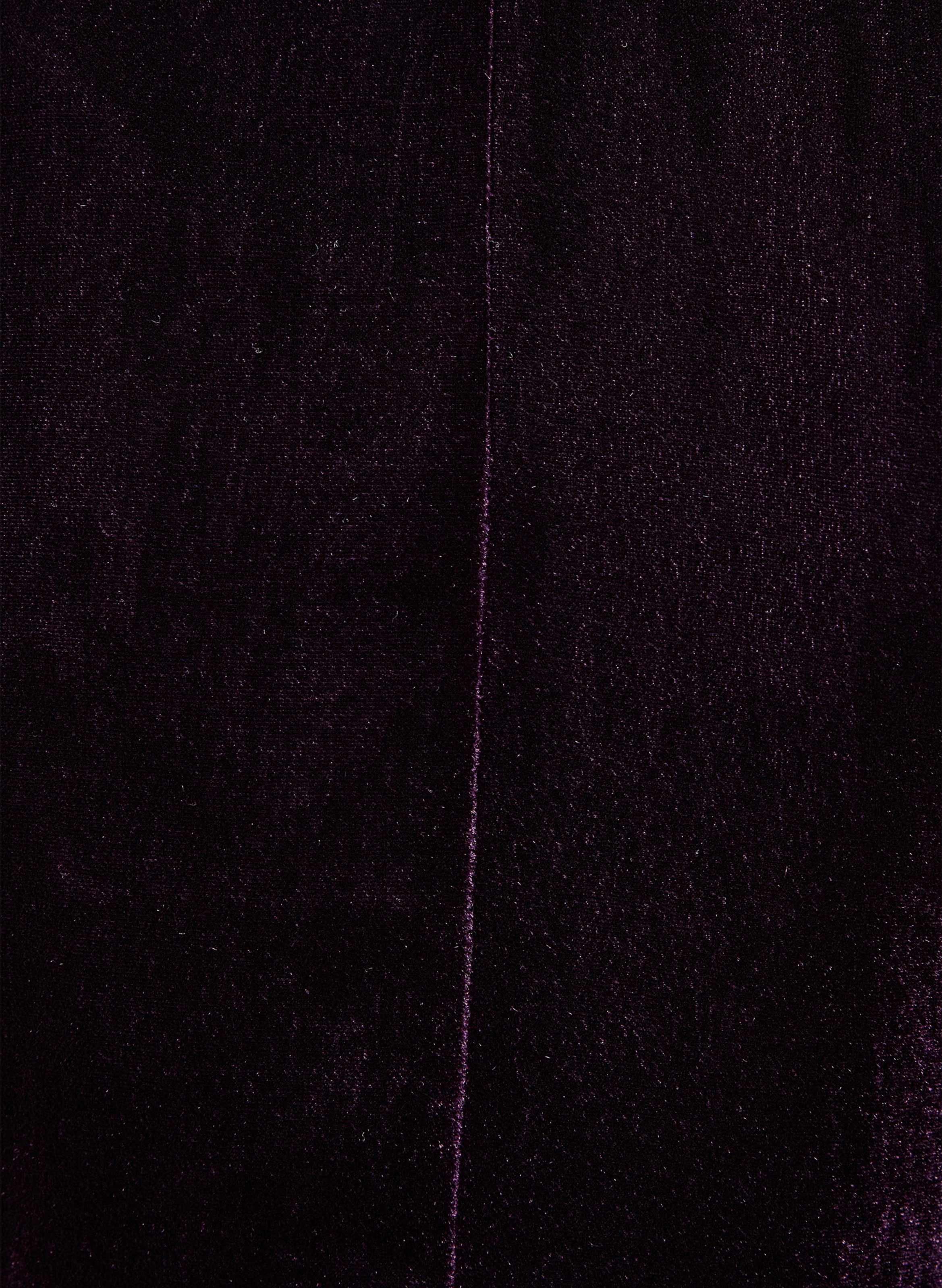 Fitted velvet jacket with tailored collar LA FEE MARABOUTEE Purple