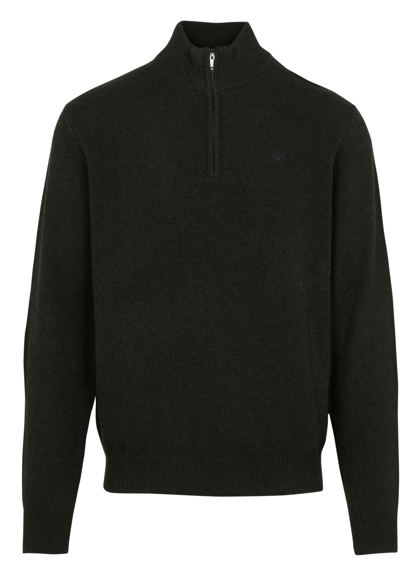 Straight wool trucker collar sweater HACKETT