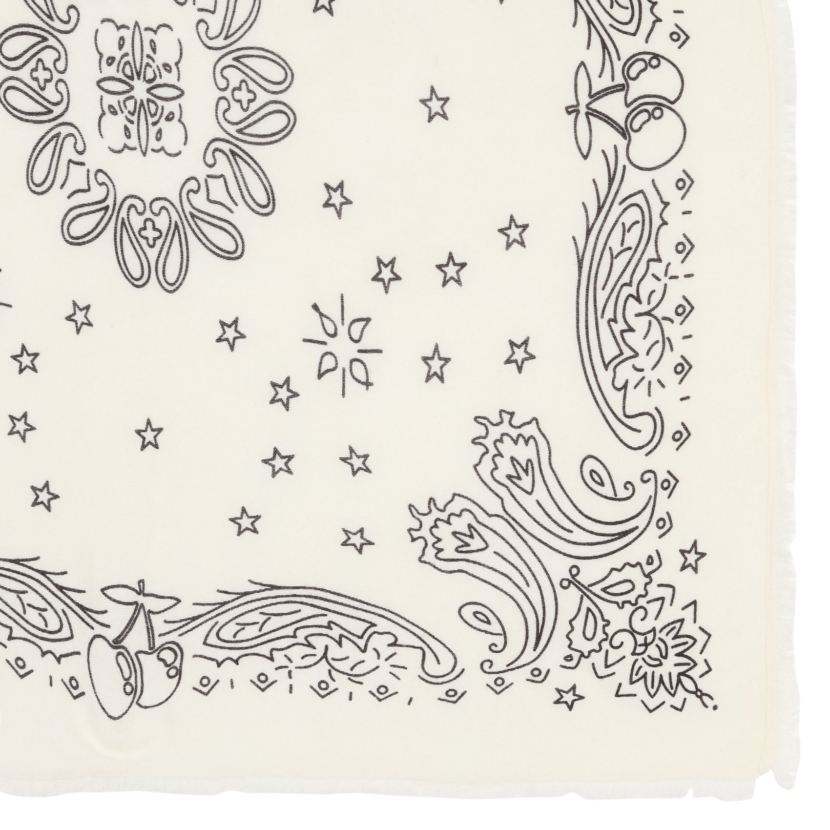 Bandana-Muster Schal LE TEMPS DES CERISES Weiss