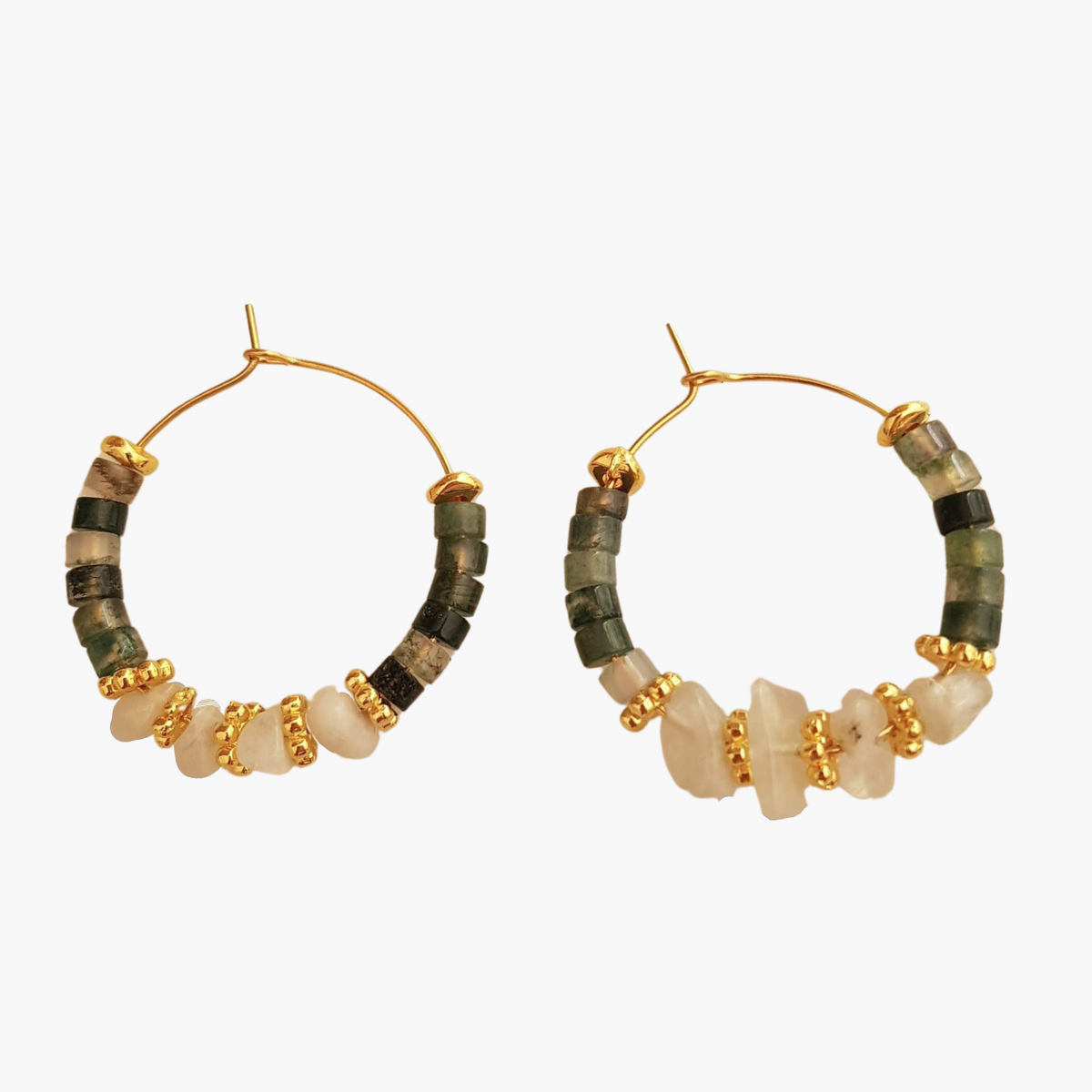 Moonstone earrings GINANDGER Blue