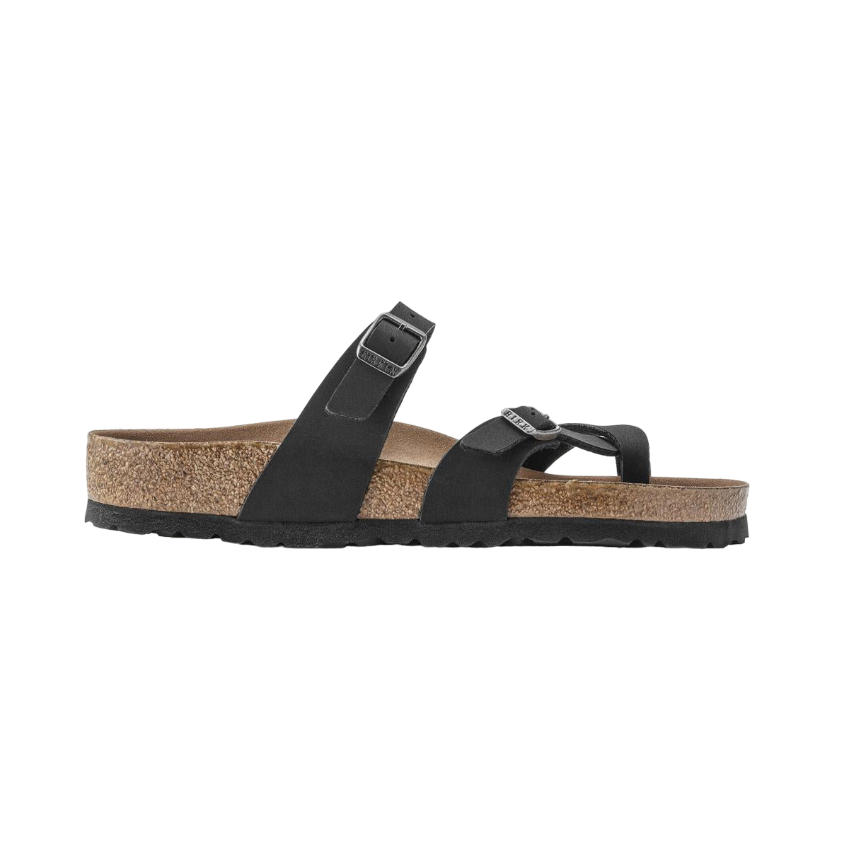 Faux leather sandals BIRKENSTOCK Black