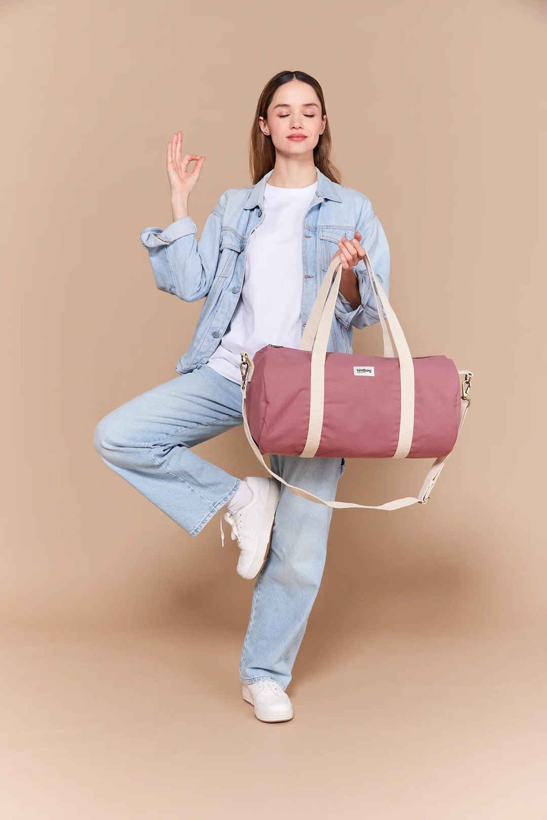 Cotton weekend bag Pink