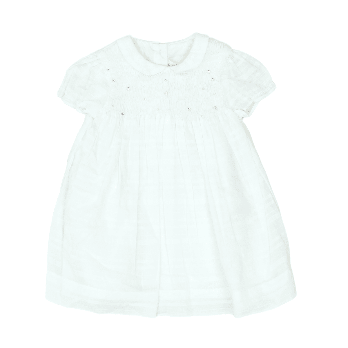 White Baby Dress - 12 months TARTINE ET CHOCOLAT - seconde-main White