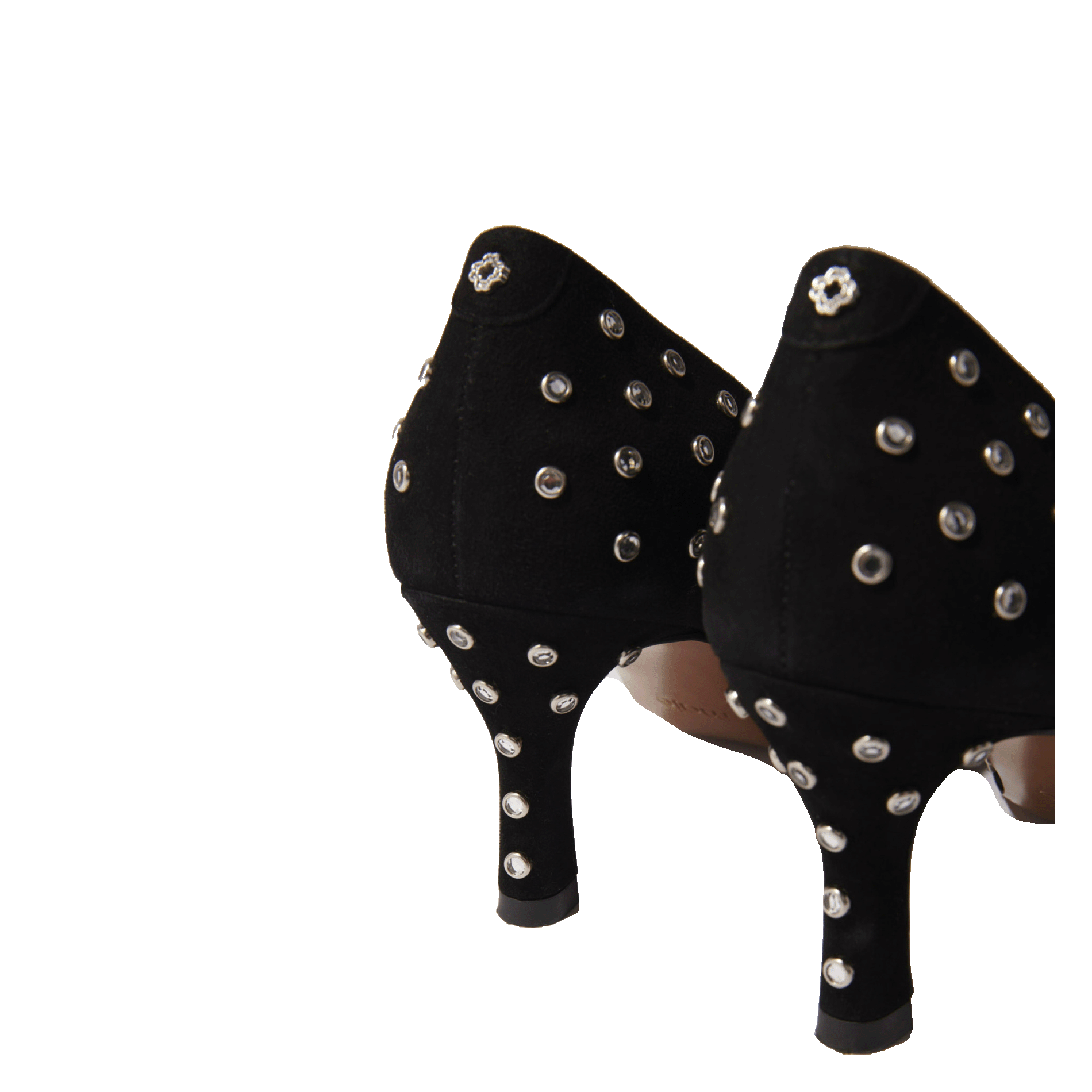 Escarpins pointus à strass MAJE Noir