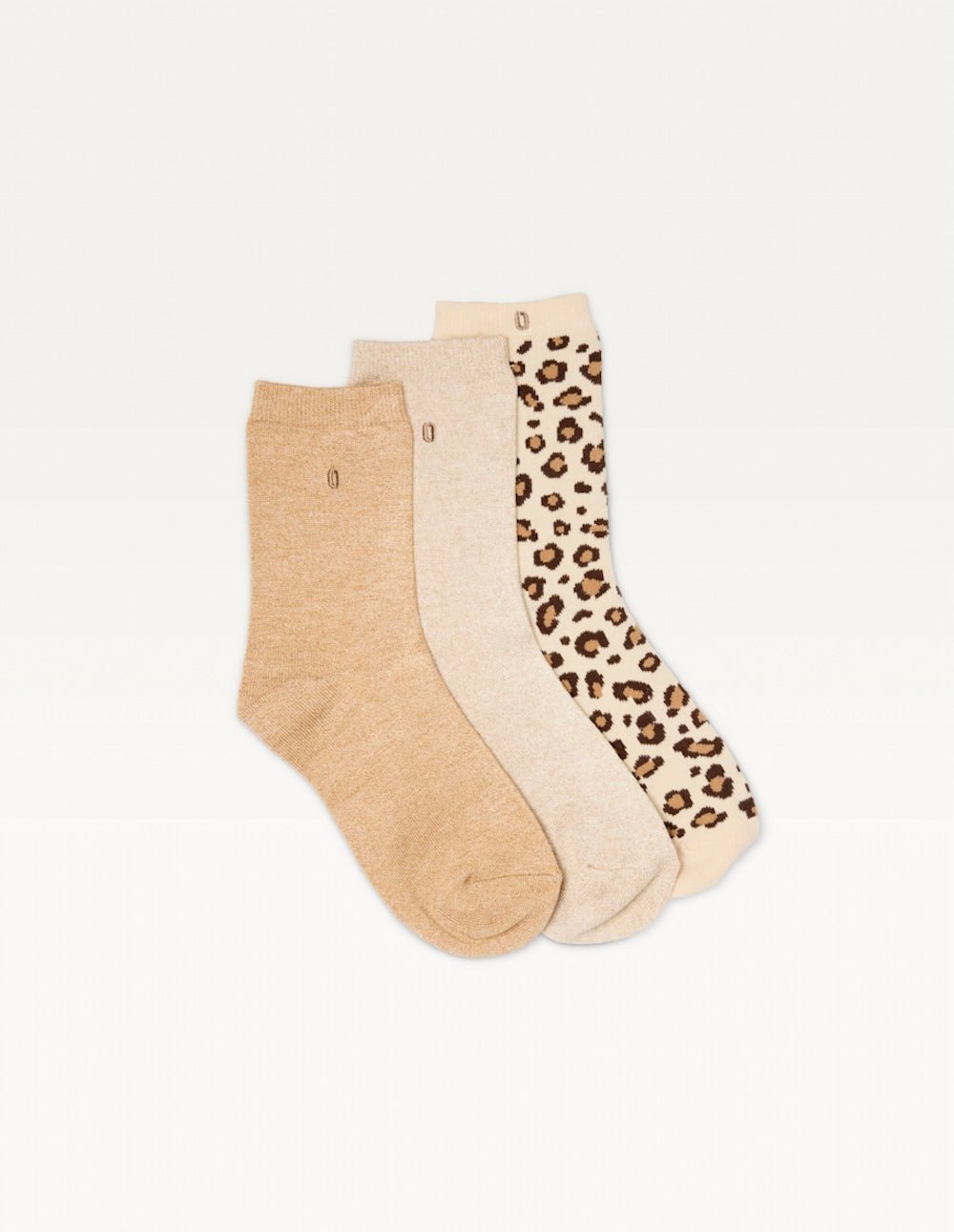 Pack of 3 pairs of socks ODAJE EX. M.MOUSTACHE Beige