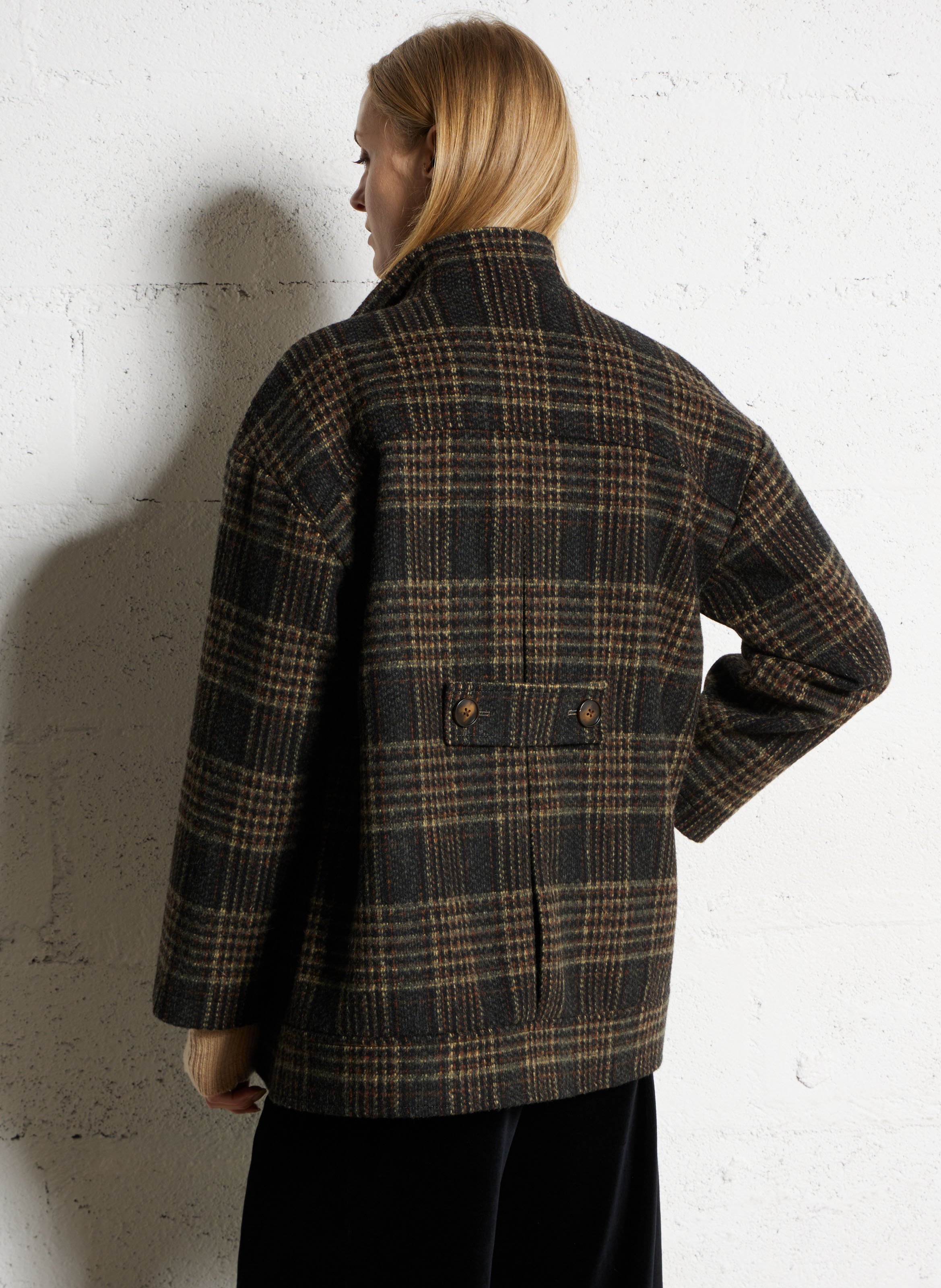 Manteau oversize imprimé NICE THINGS Gris