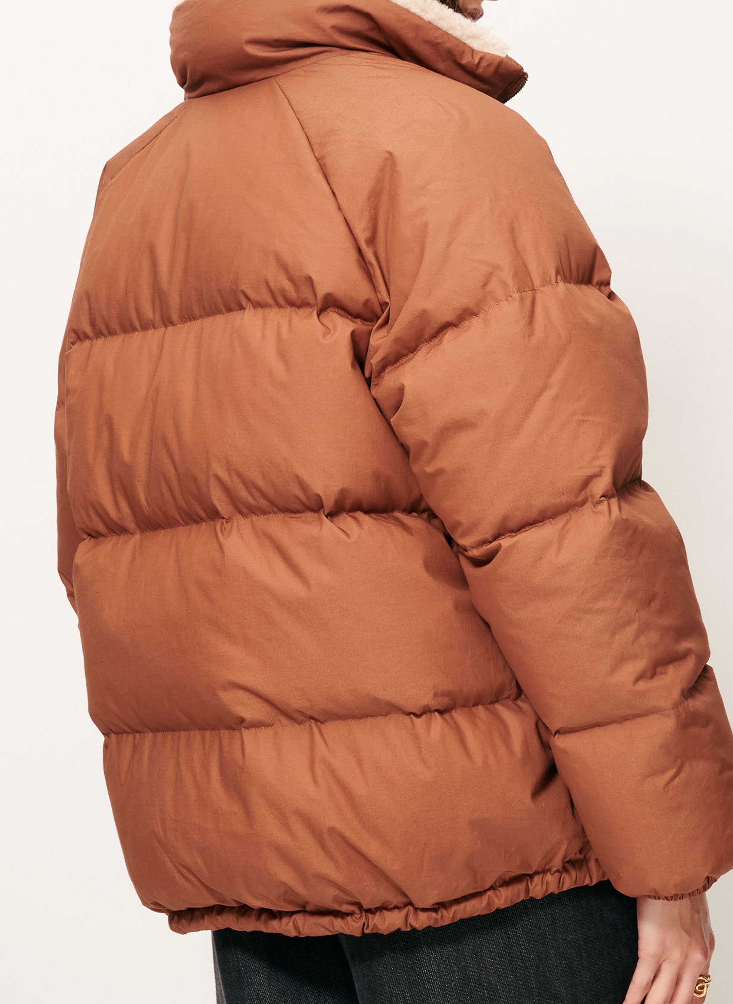 Oversize-Steppjacke mit Stehkragen SESSUN Braun