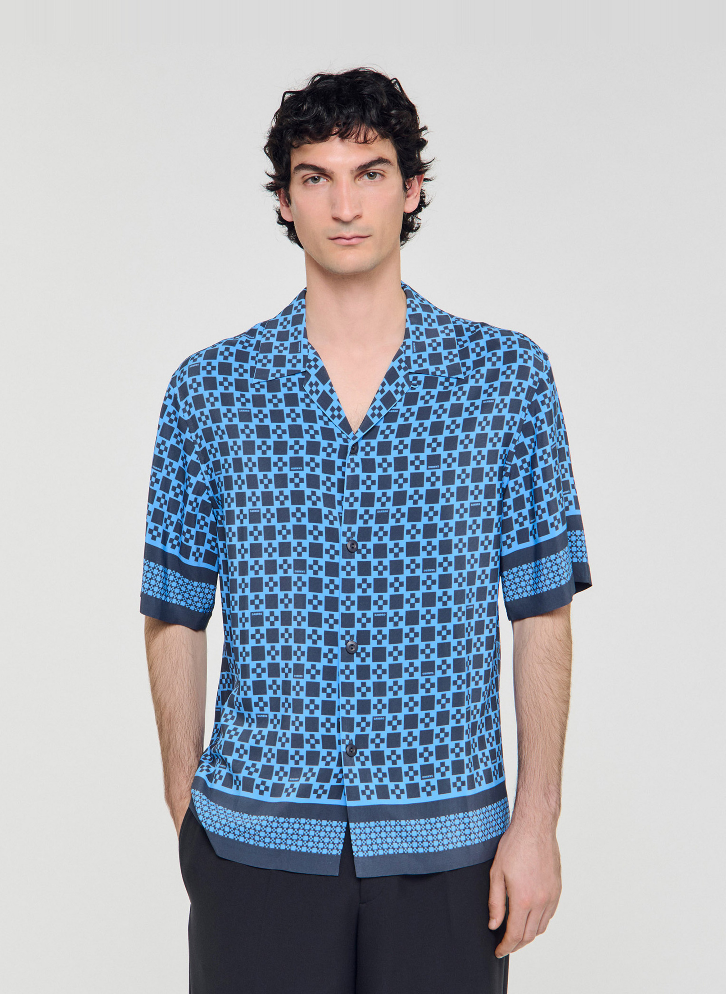 Rechte bedrukte blouse SANDRO