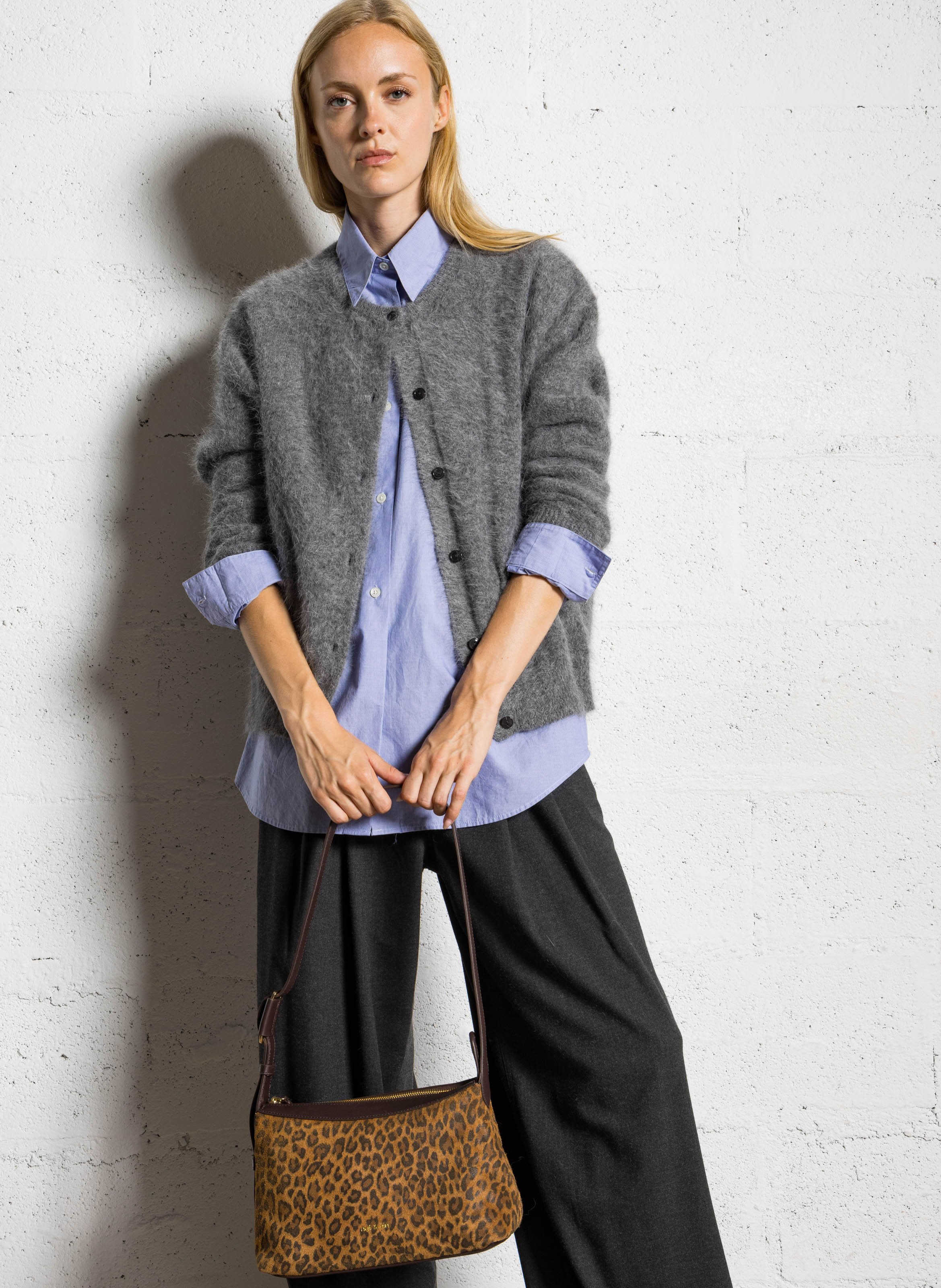 Sac bandoulière en cuir NAT & NIN Marron