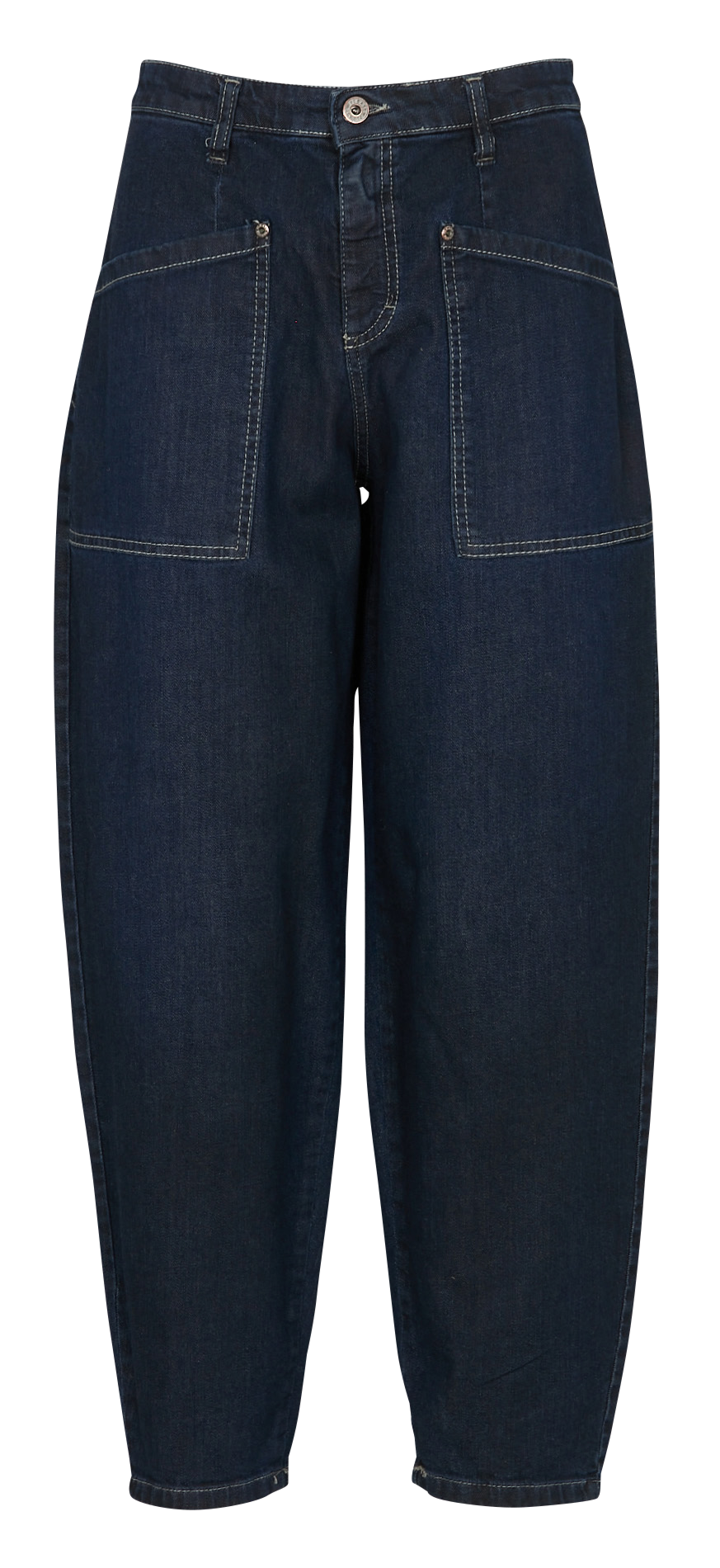 Jean ballon en coton mélangé PLEASE Bleu