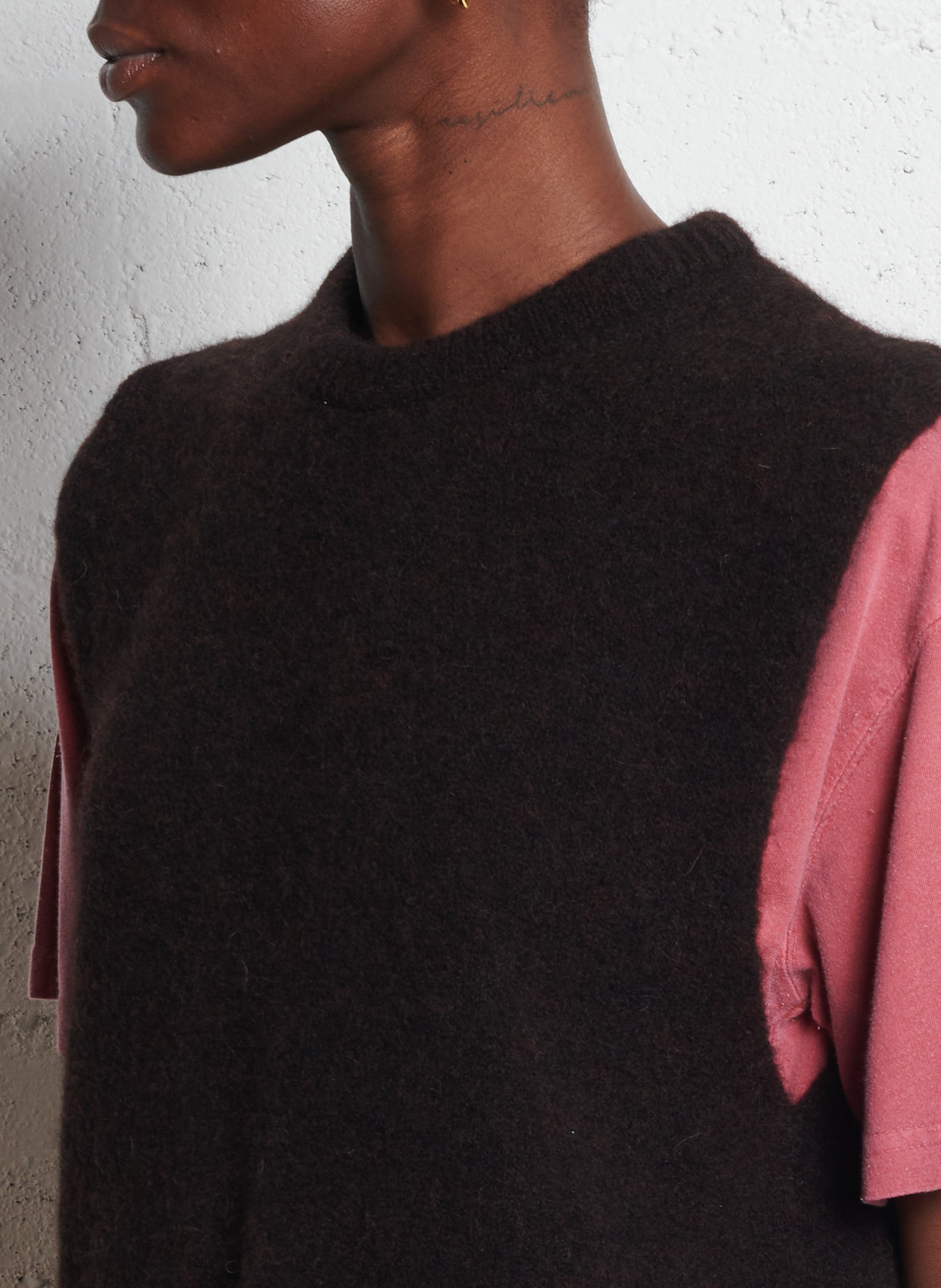 Oversized round-neck sweater MAISON ANJE Blue