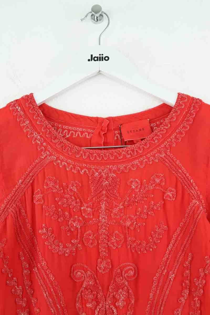 Cotton T-shirt SEZANE - Seconde main Red