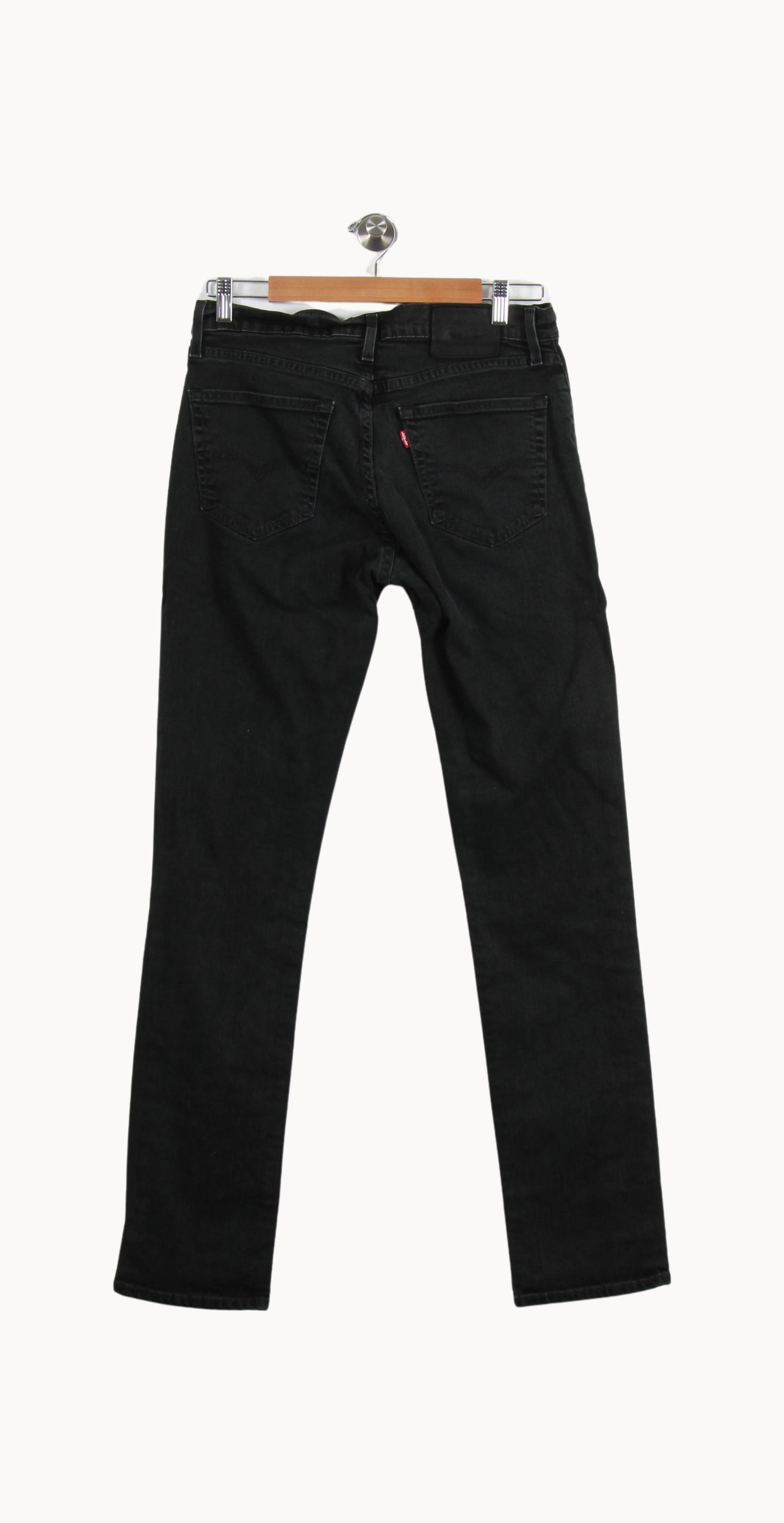 Cropped slim jeans with studs LEVI'S - Seconde main Black