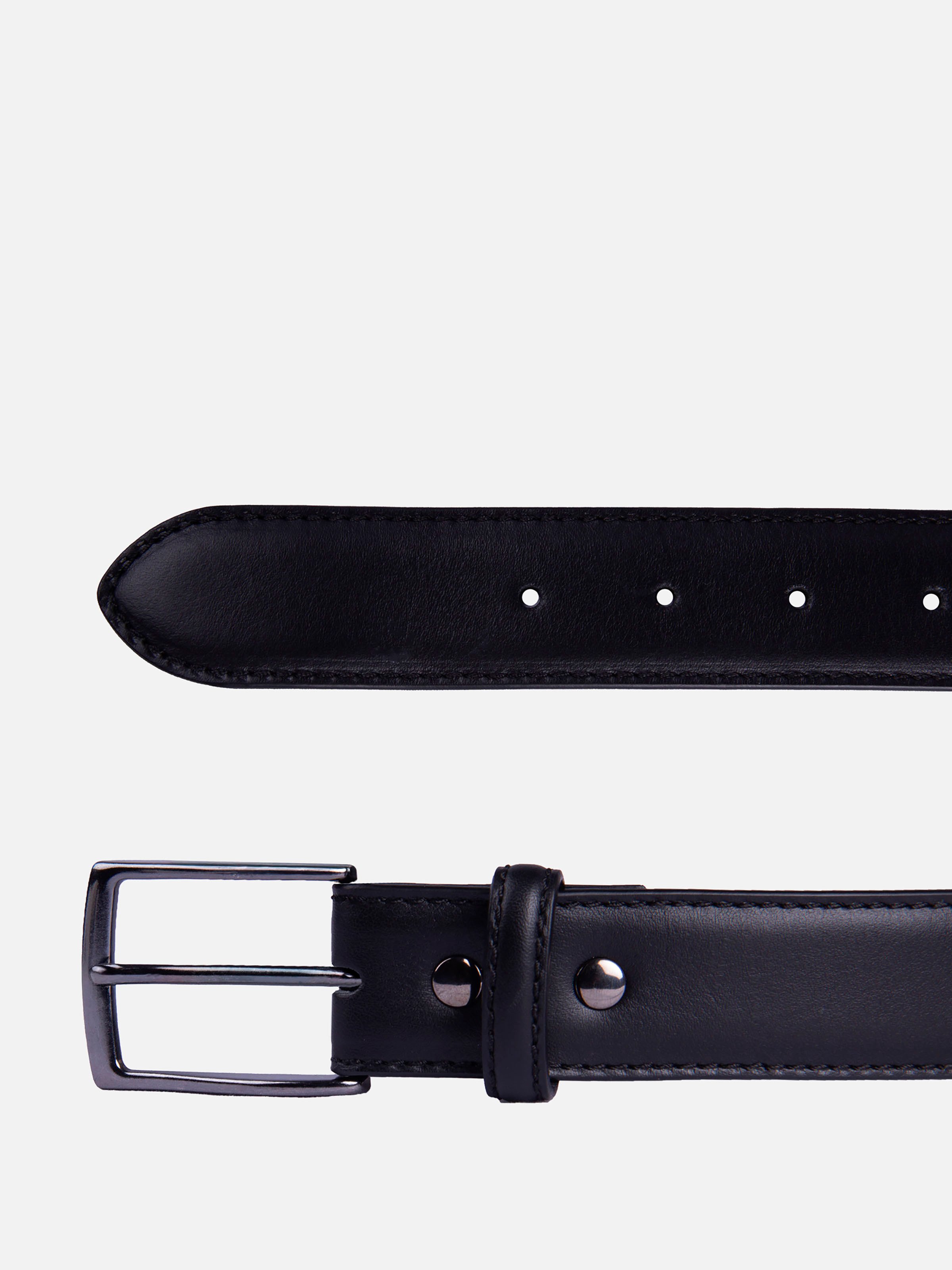 Madrid leather belt JULES & JENN Black