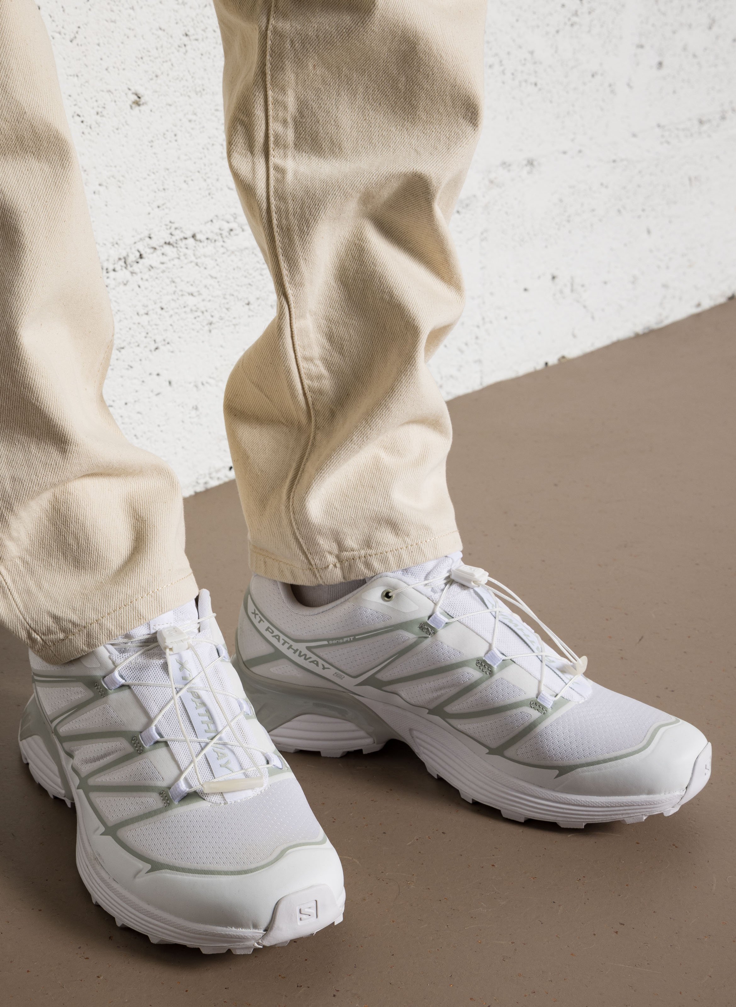 Low-top textile sneakers SALOMON White