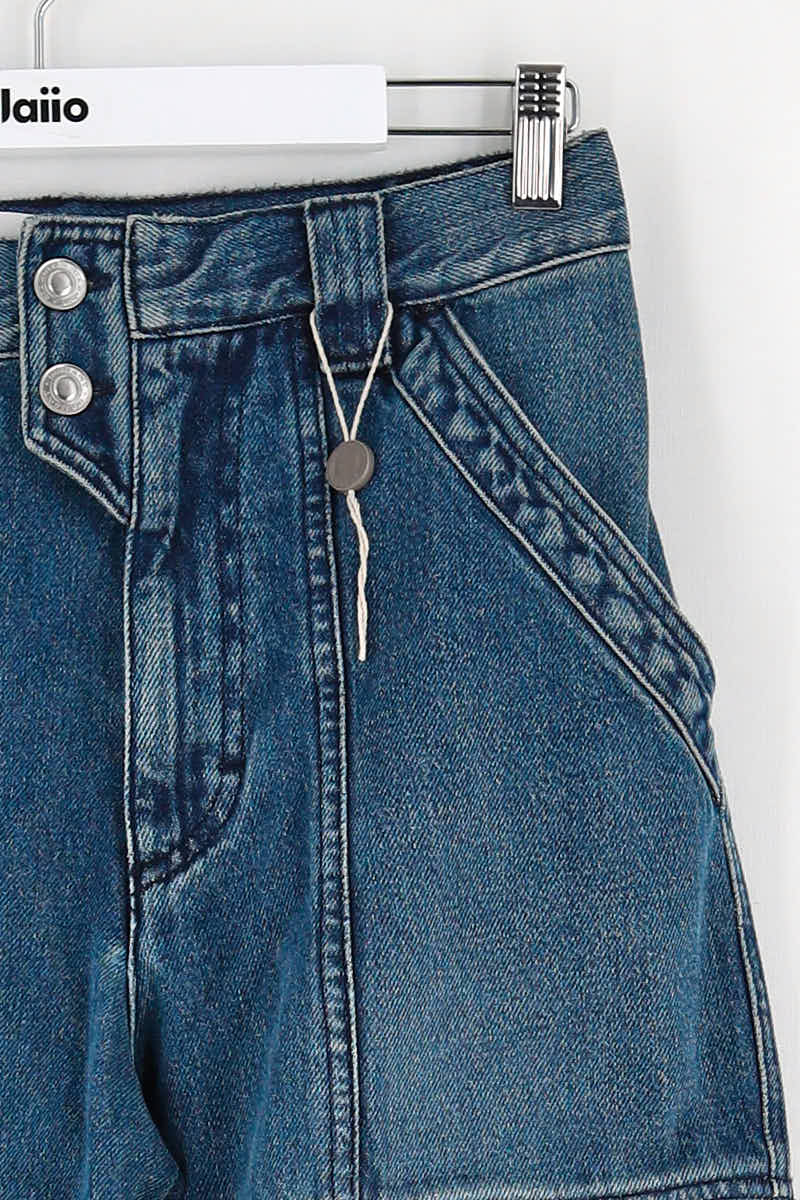 - Straight-leg jeans
- 5 pockets
- Straight cut
- Faded effect ISABEL MARANT - Seconde Main Blue