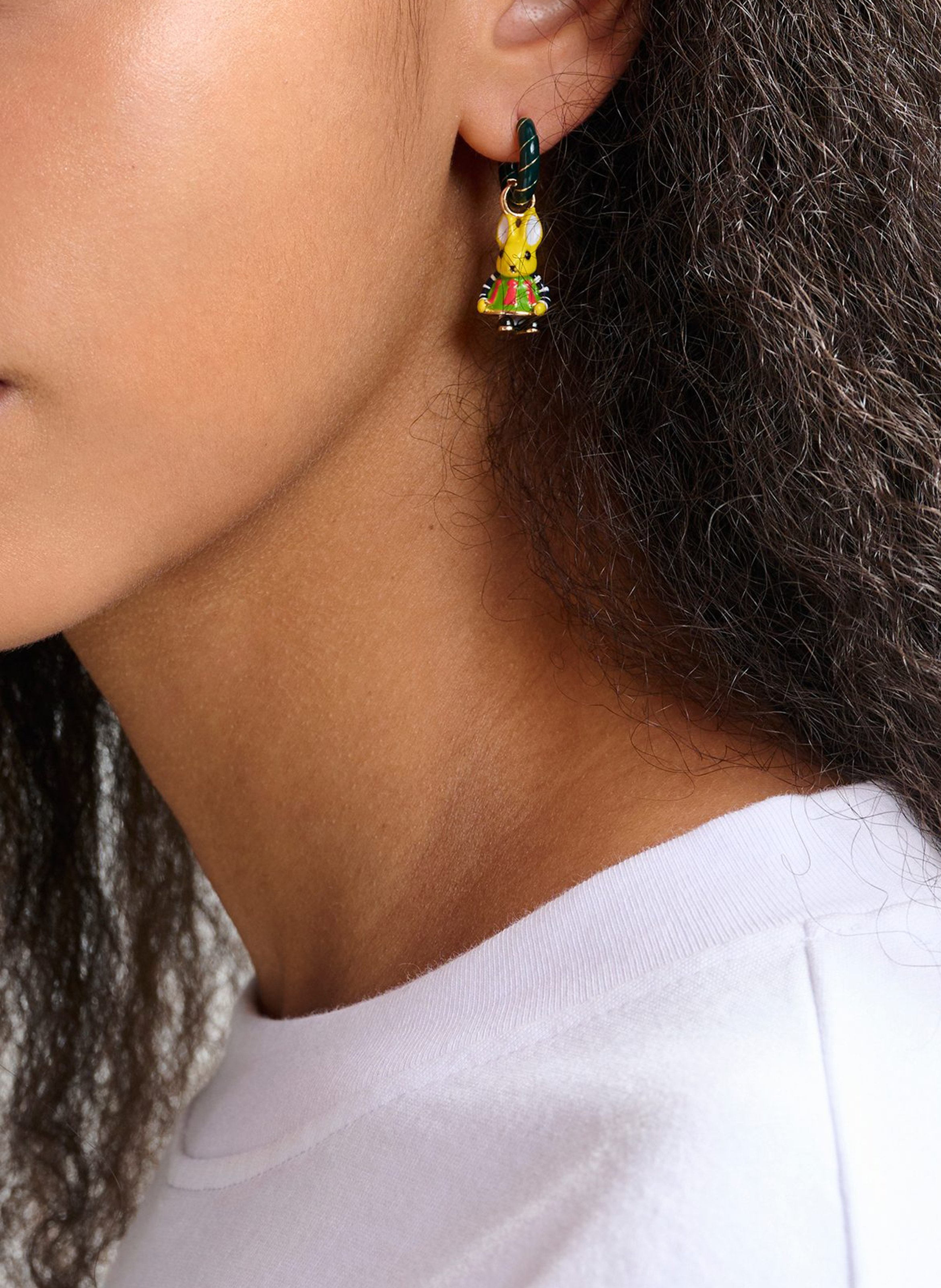 Boucles d'oreilles fantaisies ESSENTIEL ANTWERP Vert