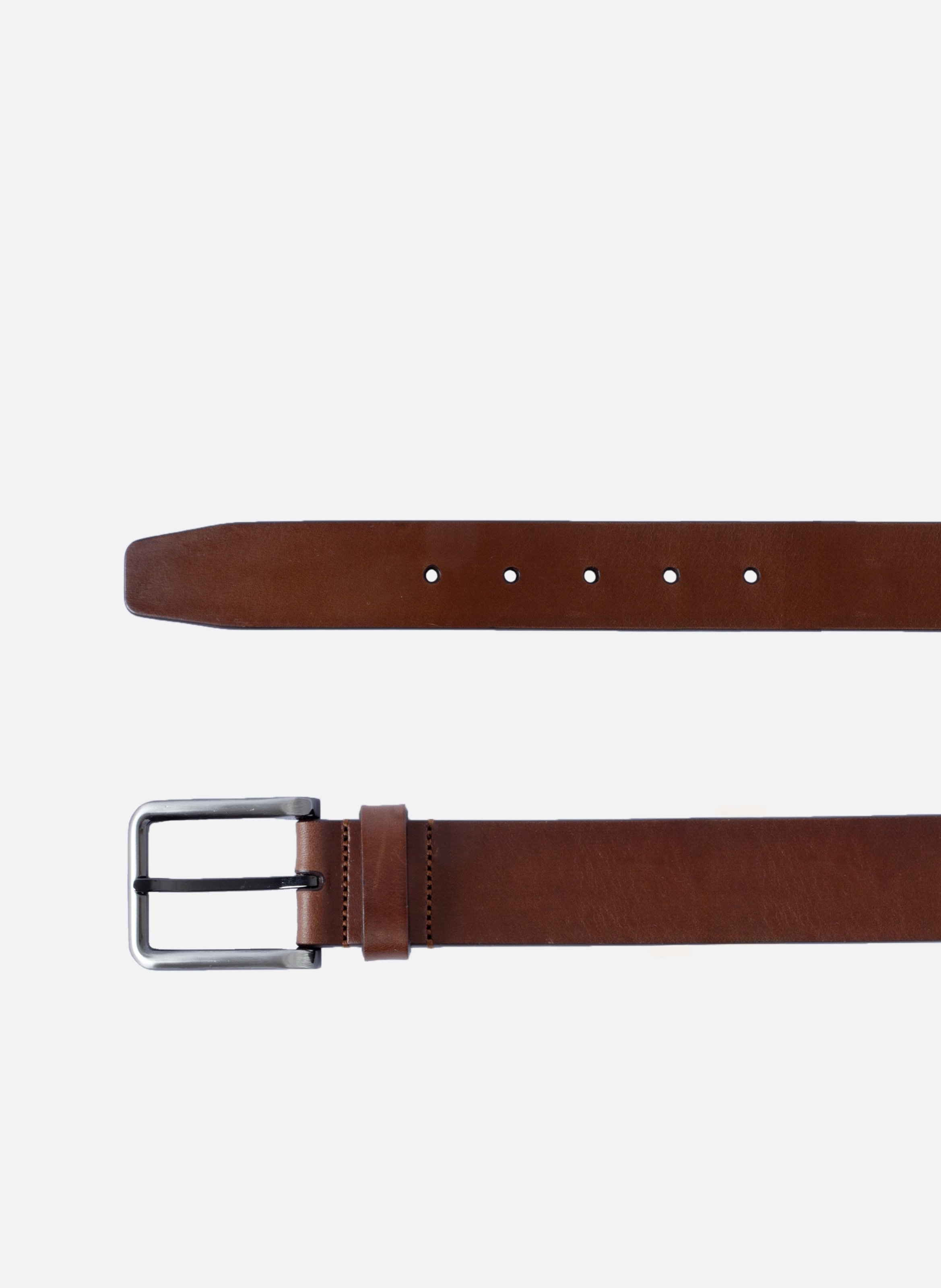 <b>Belt</b> in smooth black leather JULES & JENN Brown