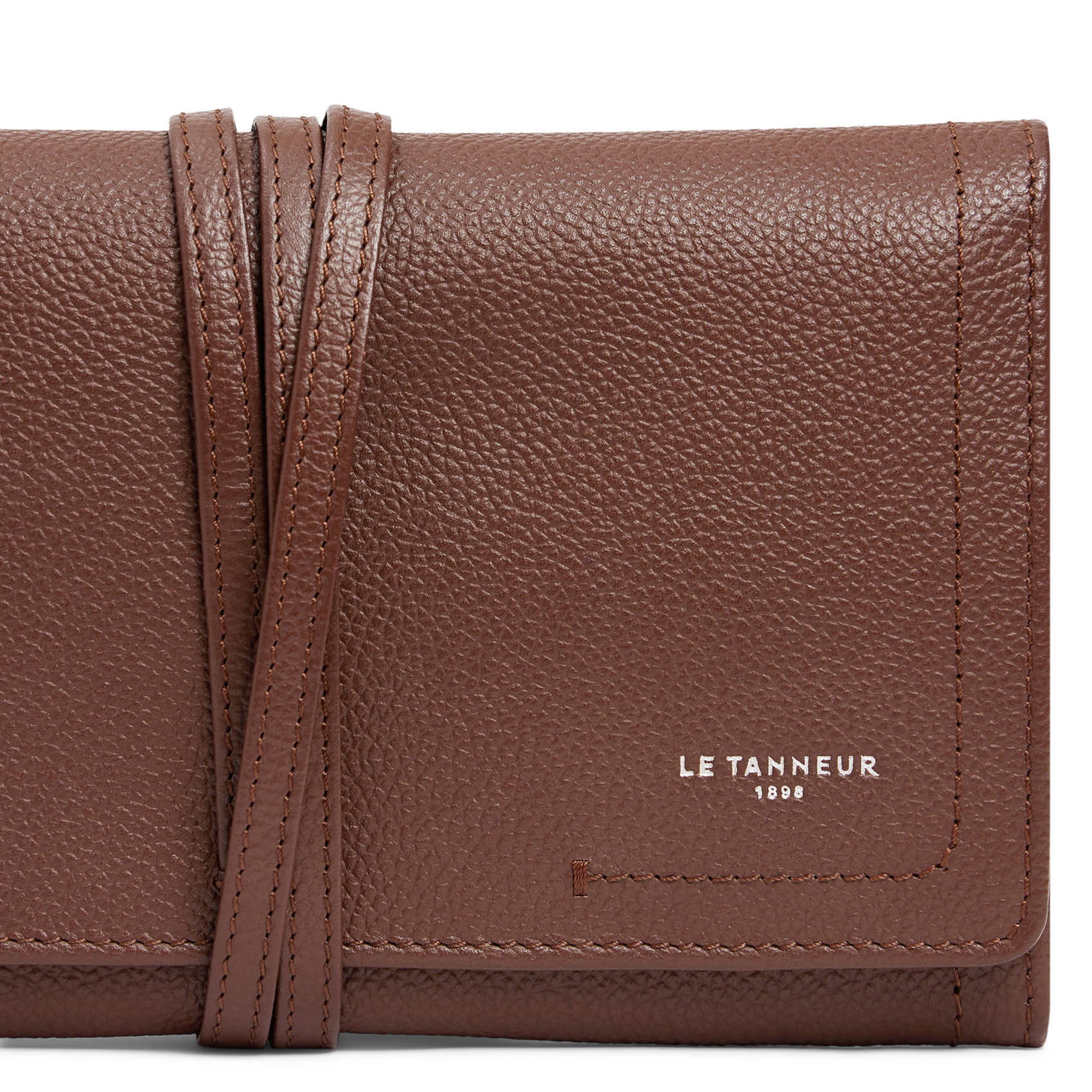 Etui für Schmuck aus Leder LE TANNEUR Braun
