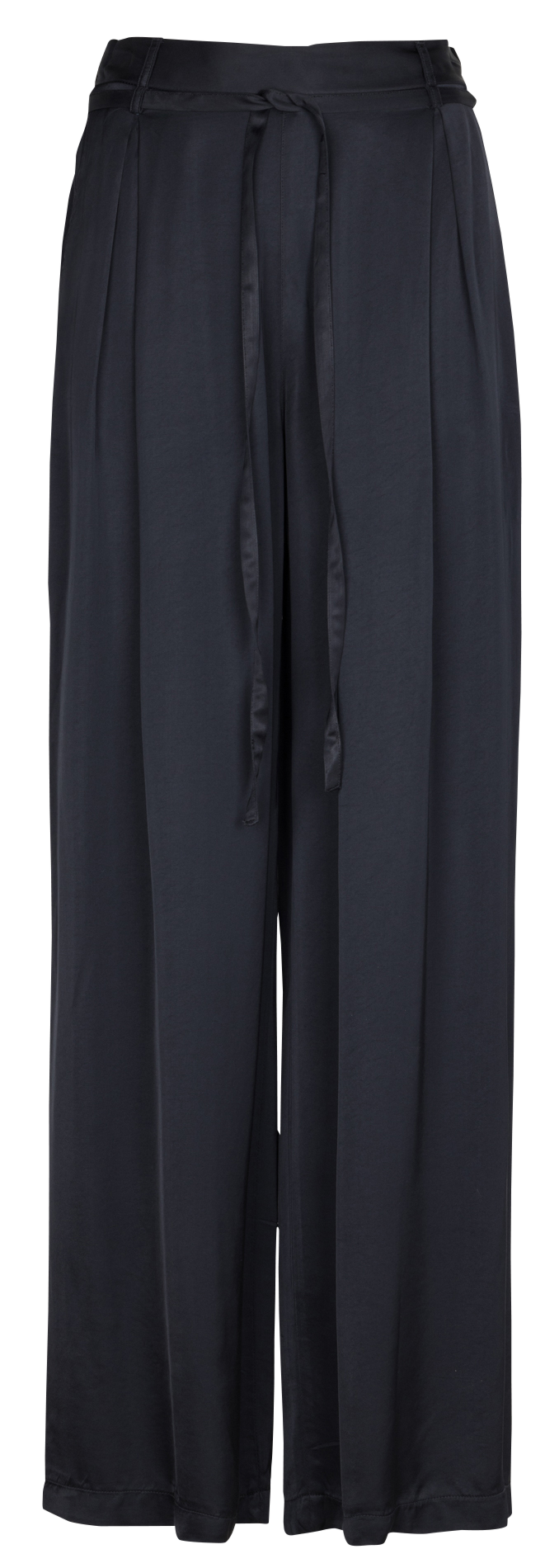 Pantalon large satiné LA FEE MARABOUTEE Bleu