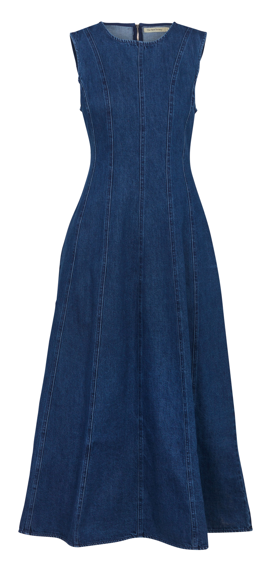 Robe longue sans manches en jean THE NEW SOCIETY Jean brut