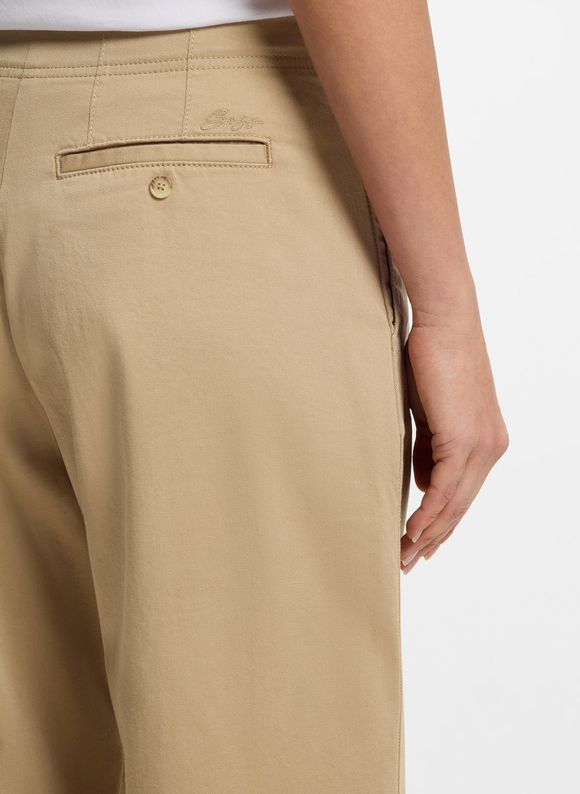 Cotton-blend carrot pants BOSS Brown