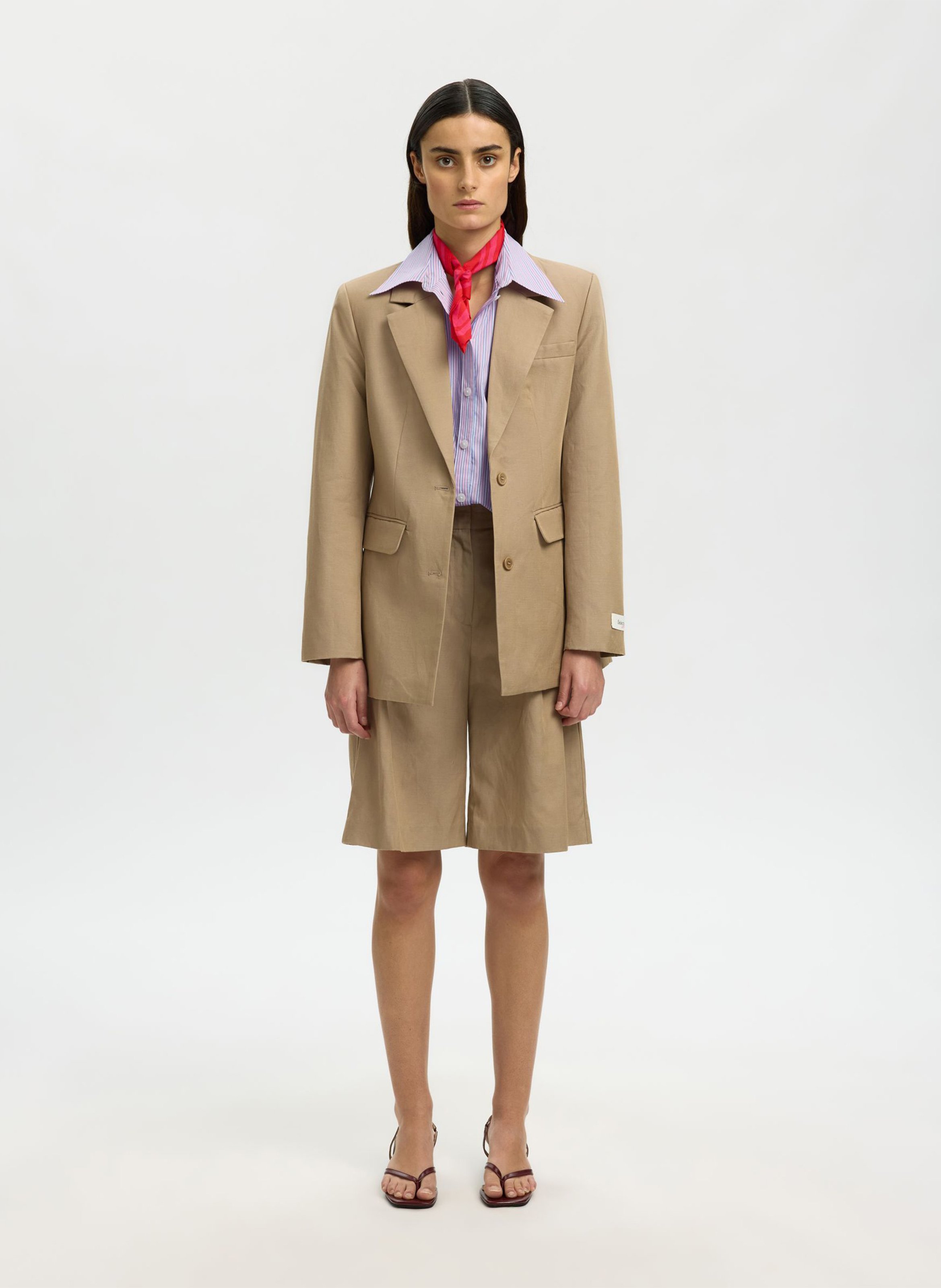 Classic collar shirt SELECTED Pink