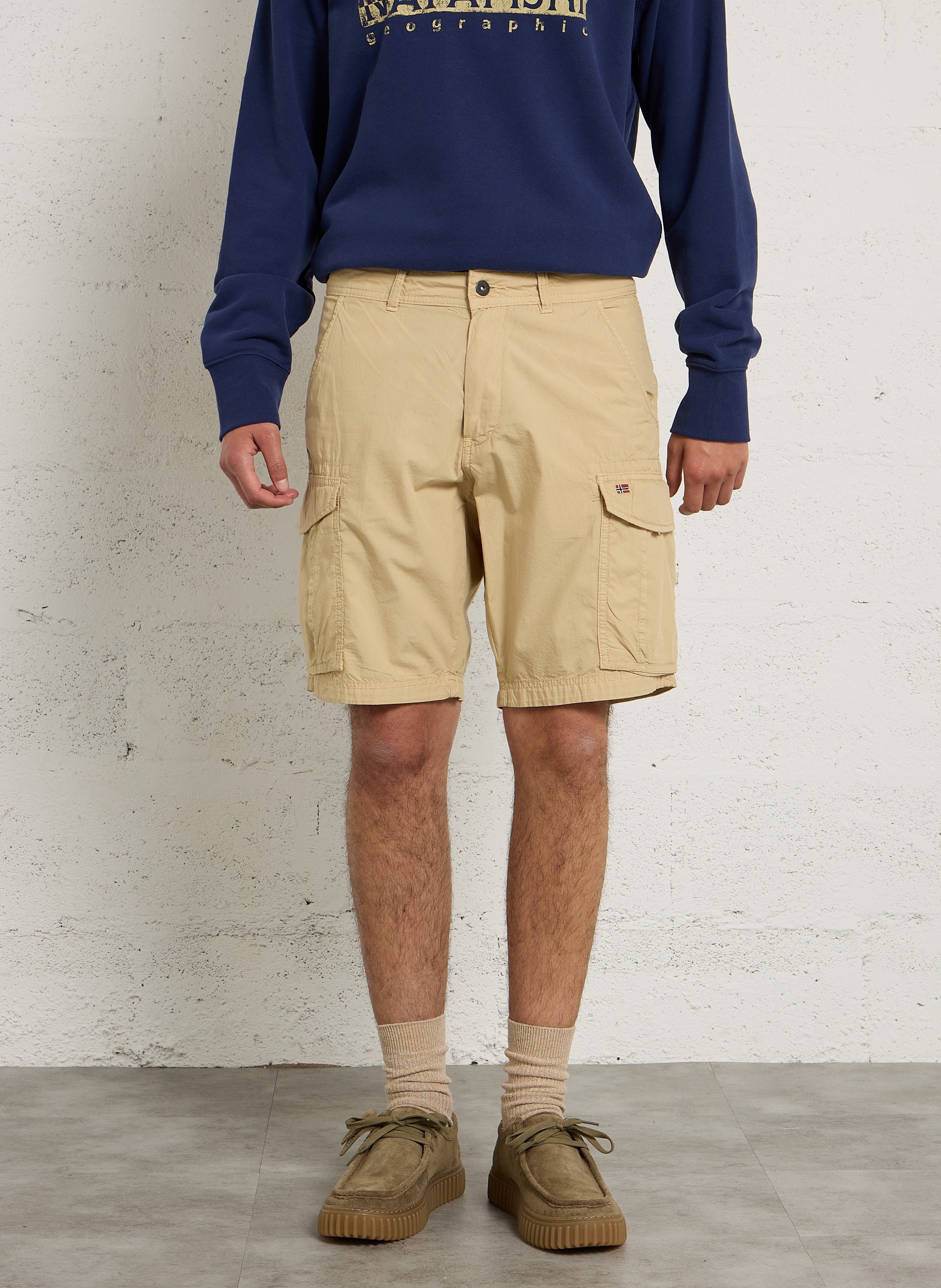 Pantalón corto recto de algodón NAPAPIJRI