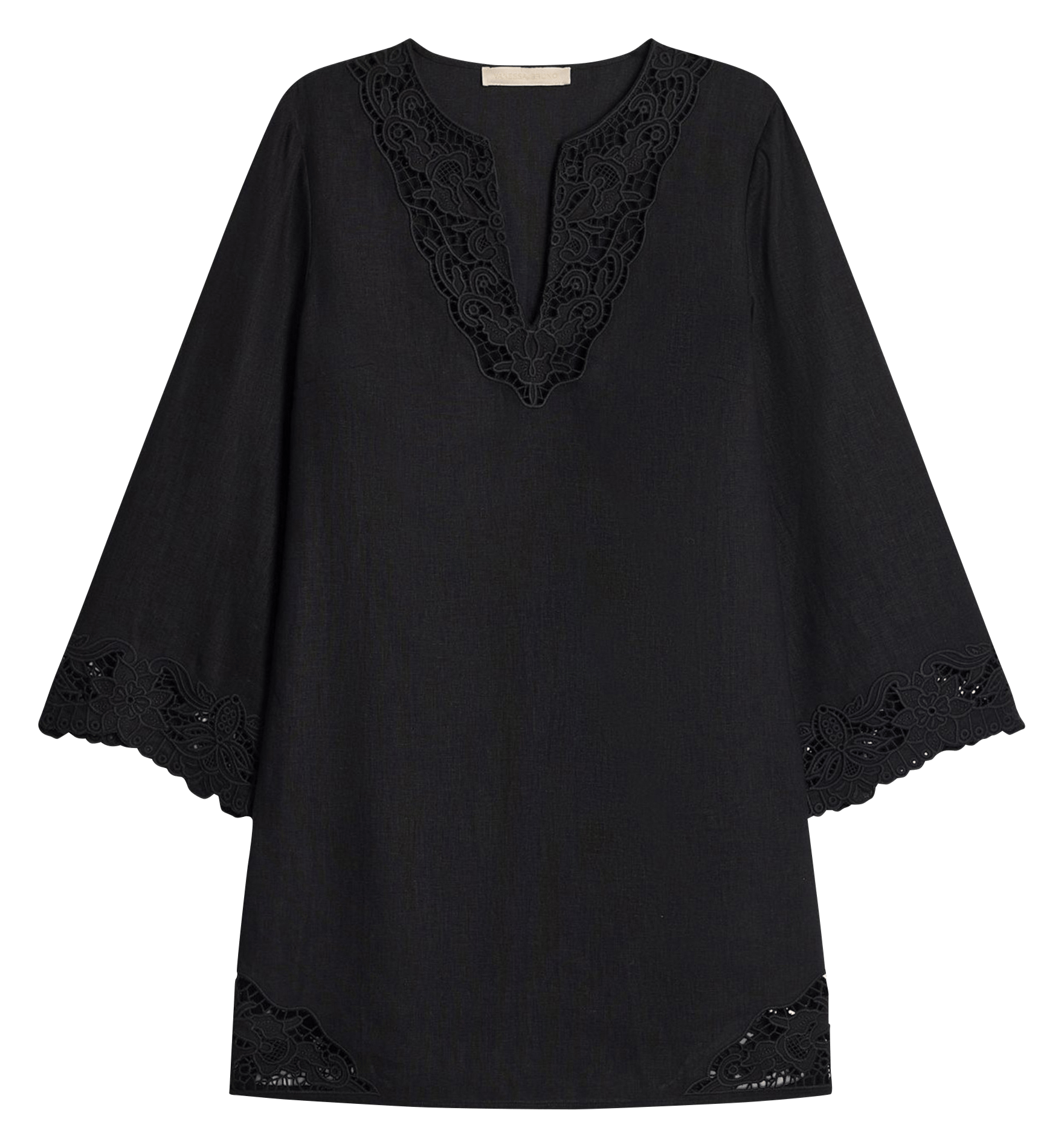 Robe courte à broderies ajourées VANESSA BRUNO Noir