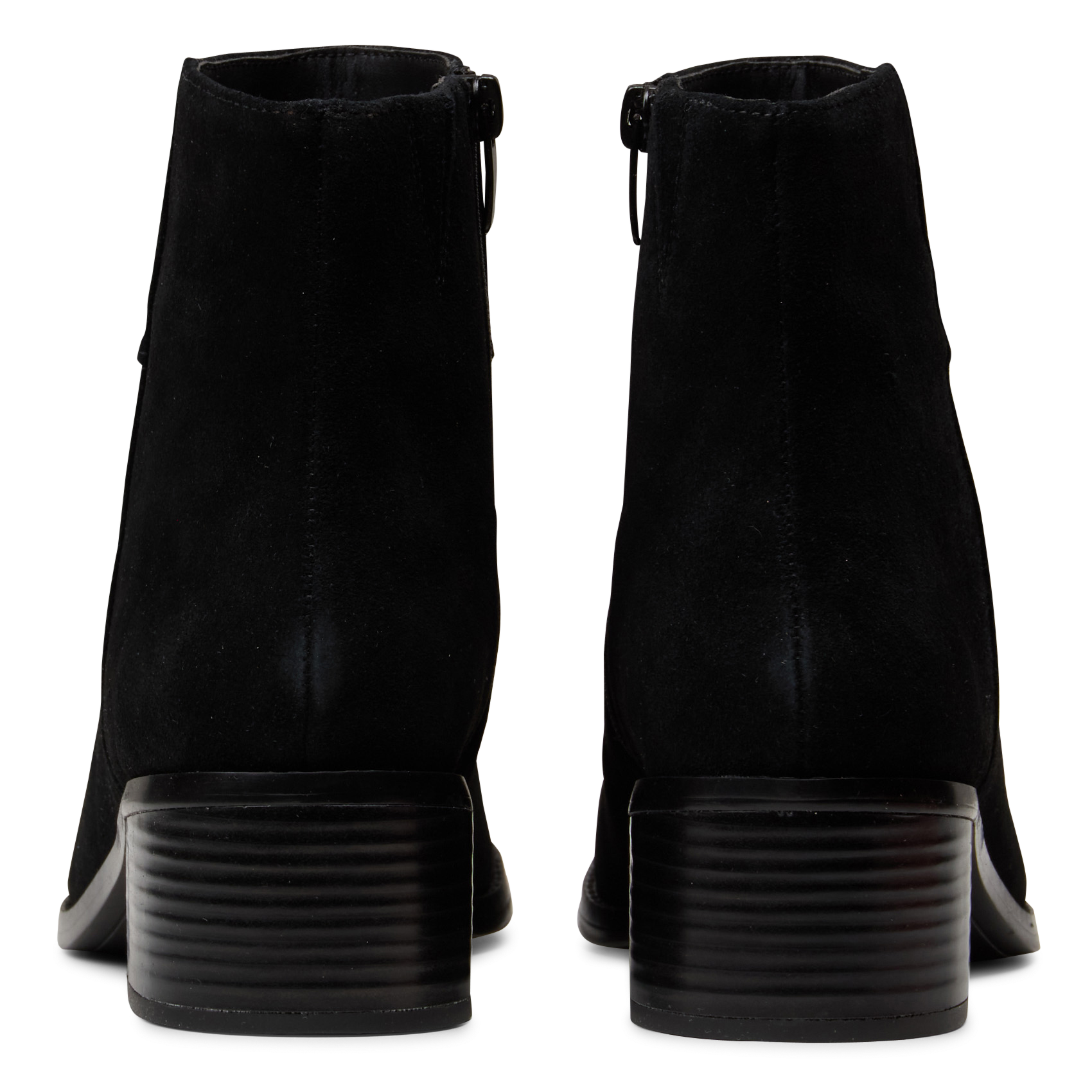 Bottines à bout carré en cuir CLARKS Noir