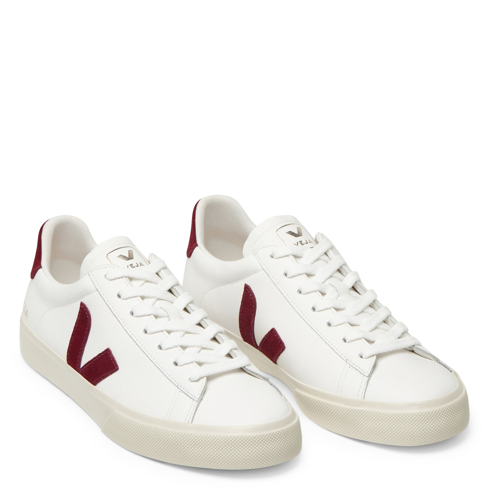 Niedrige Sneaker im Material-Mix VEJA Rot