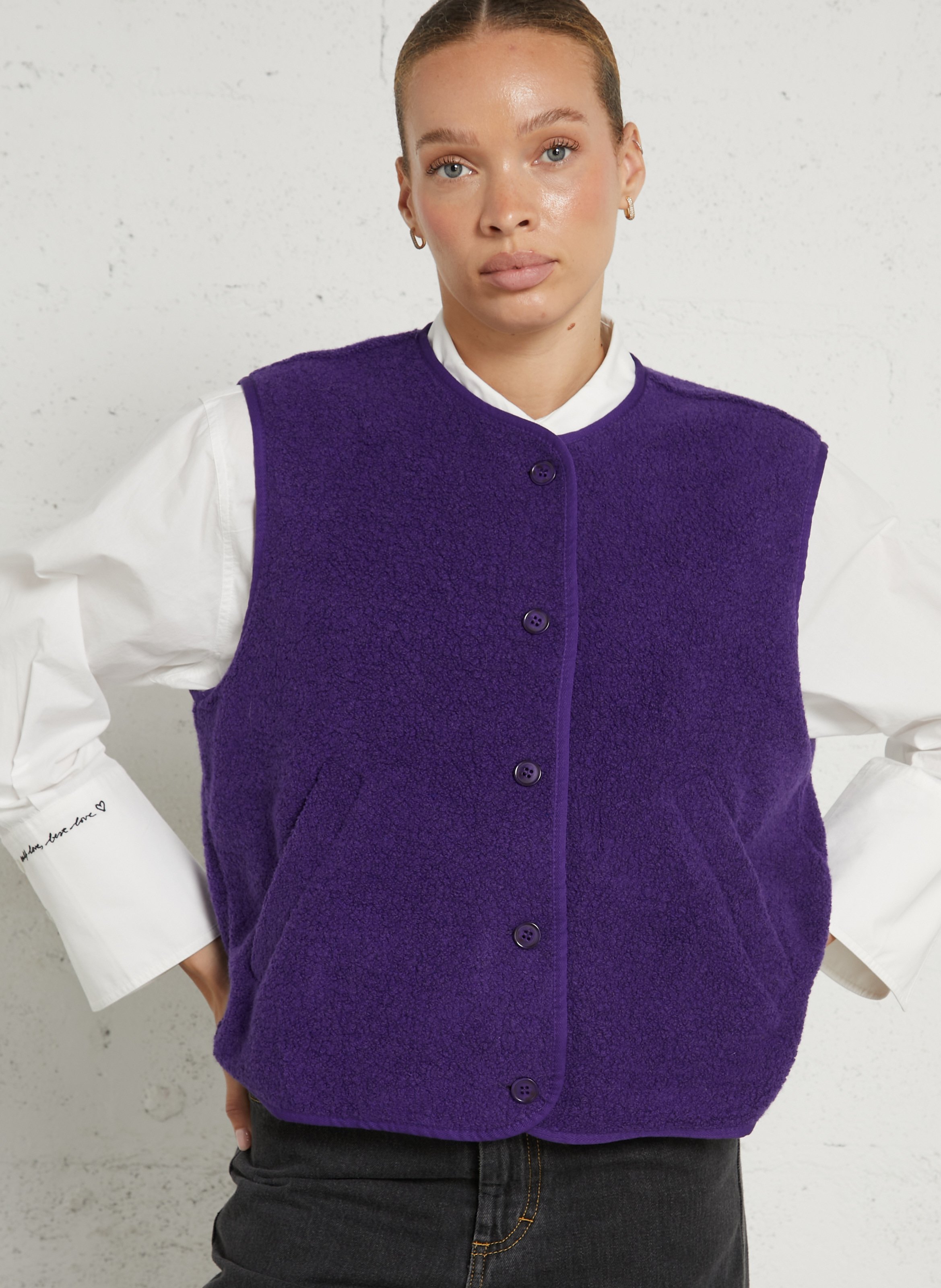 Oversize-Jacke aus Wollmix  DES PETITS HAUTS