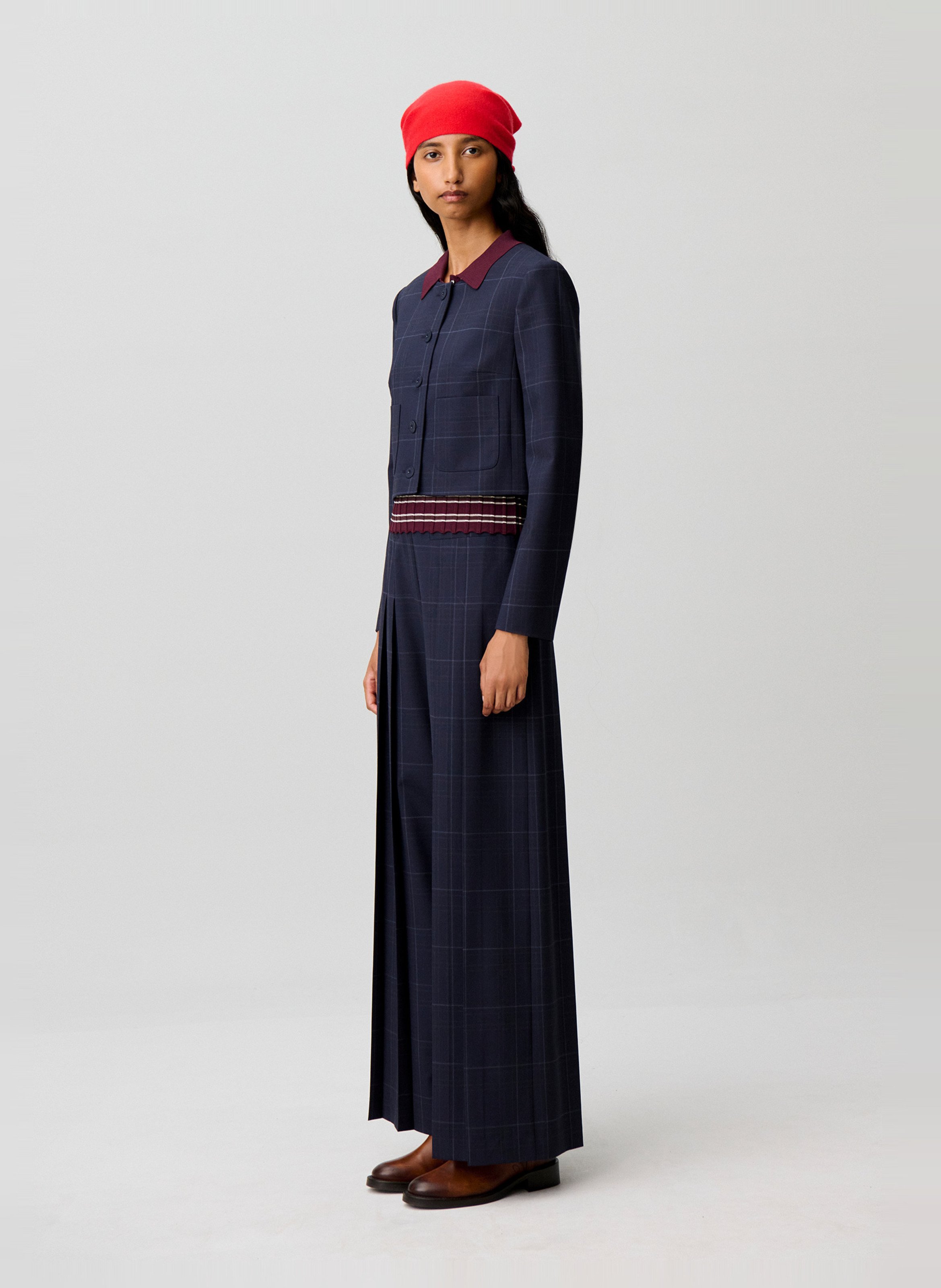 Veste tailleur à rayures en laine mélangée CLAUDIE PIERLOT Multicolore
