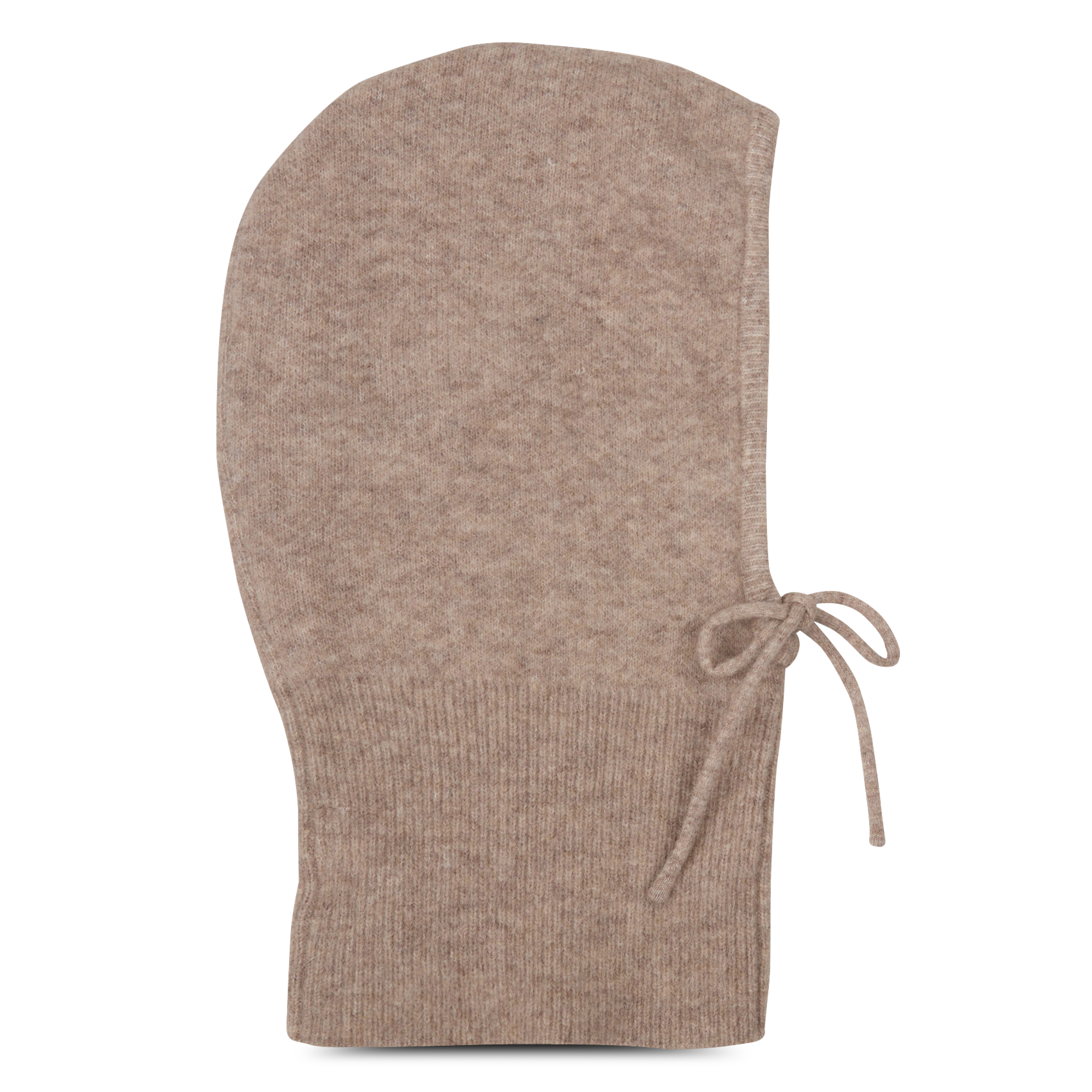 Capuche en laine mélangée MKT Marron