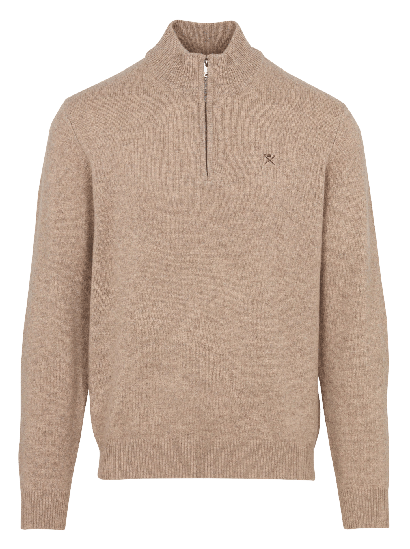 Straight wool trucker collar sweater HACKETT