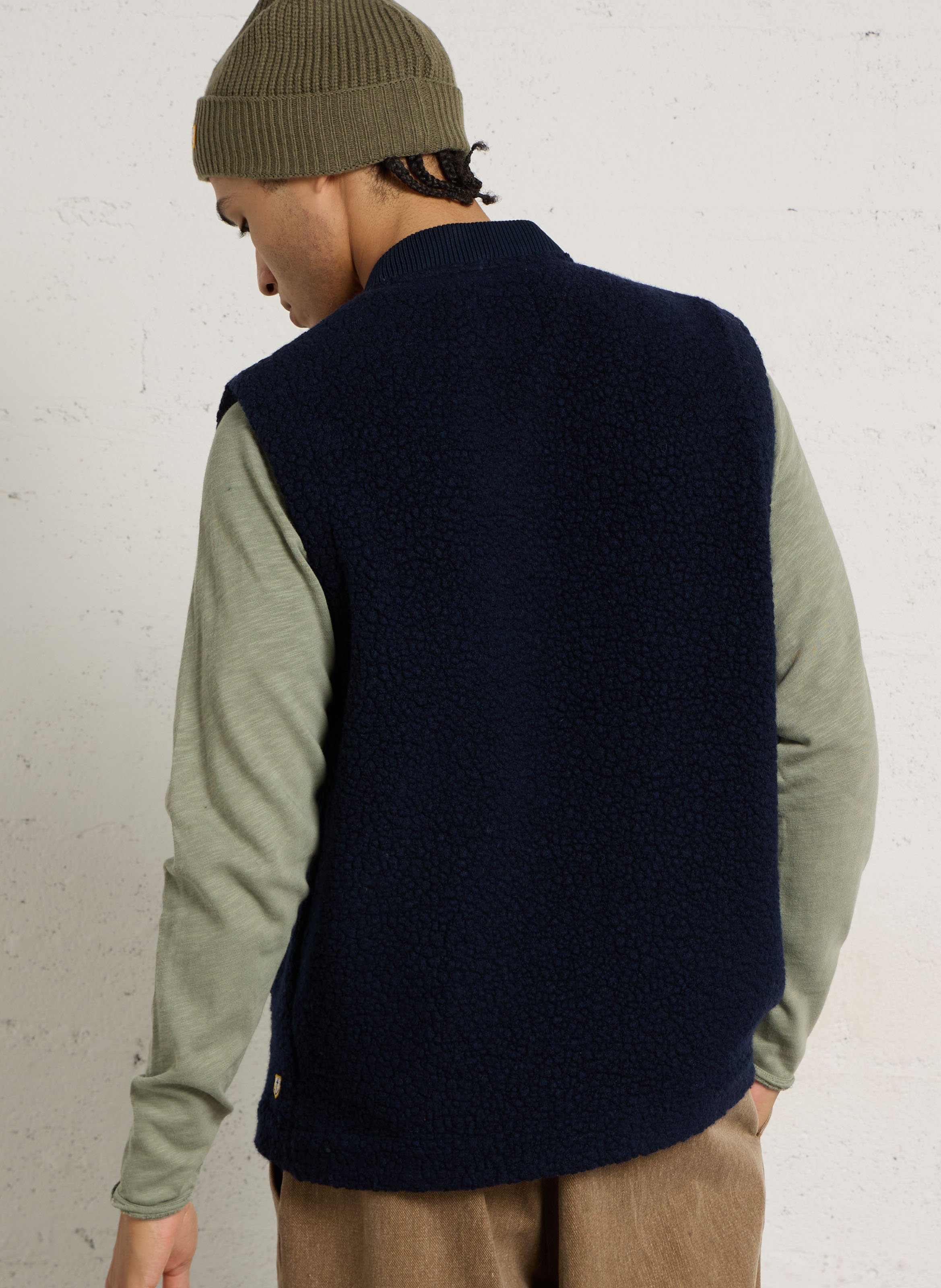 Ärmellose Jacke aus Wollmischung ARMOR LUX Blau