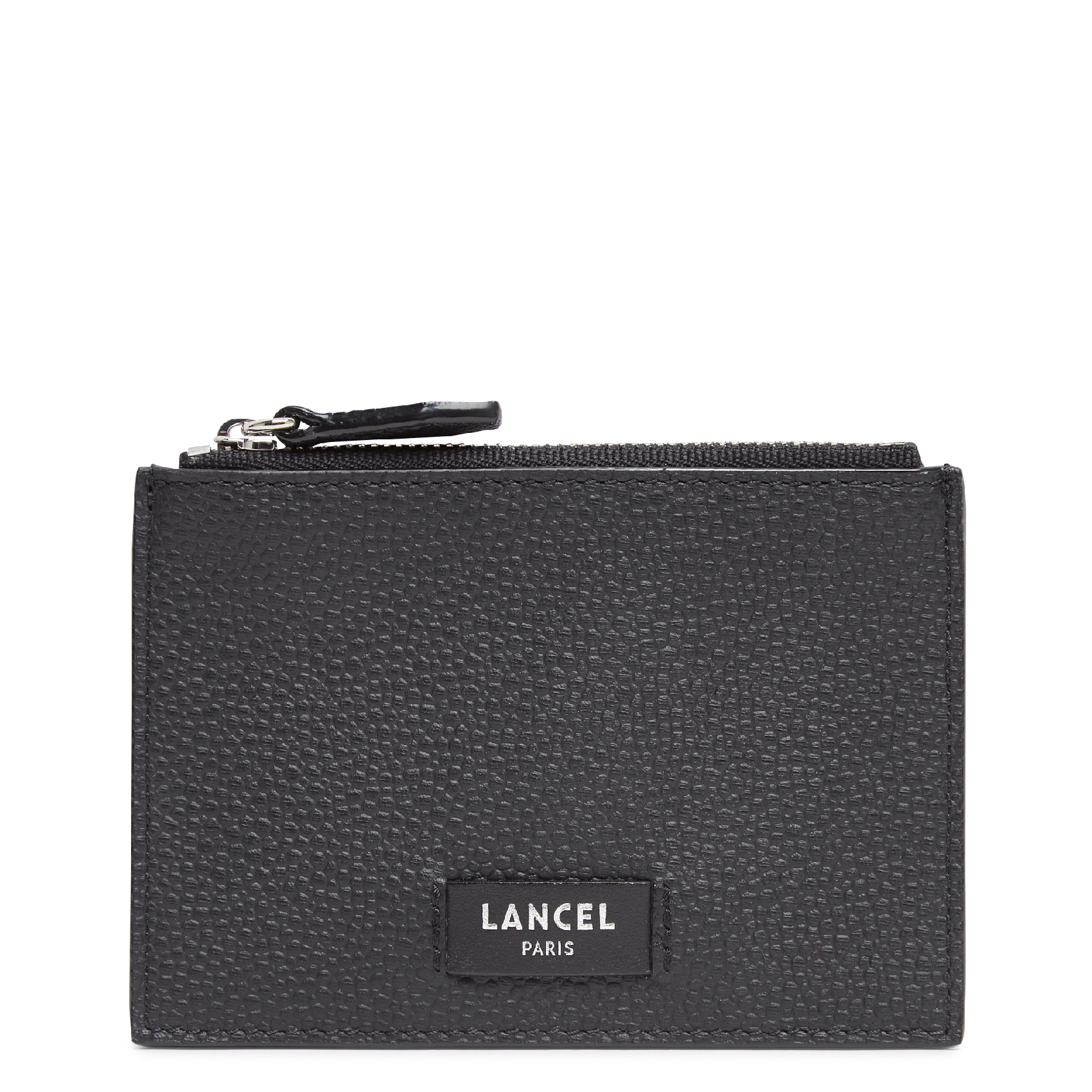 Grained calfskin leather card holder LANCEL