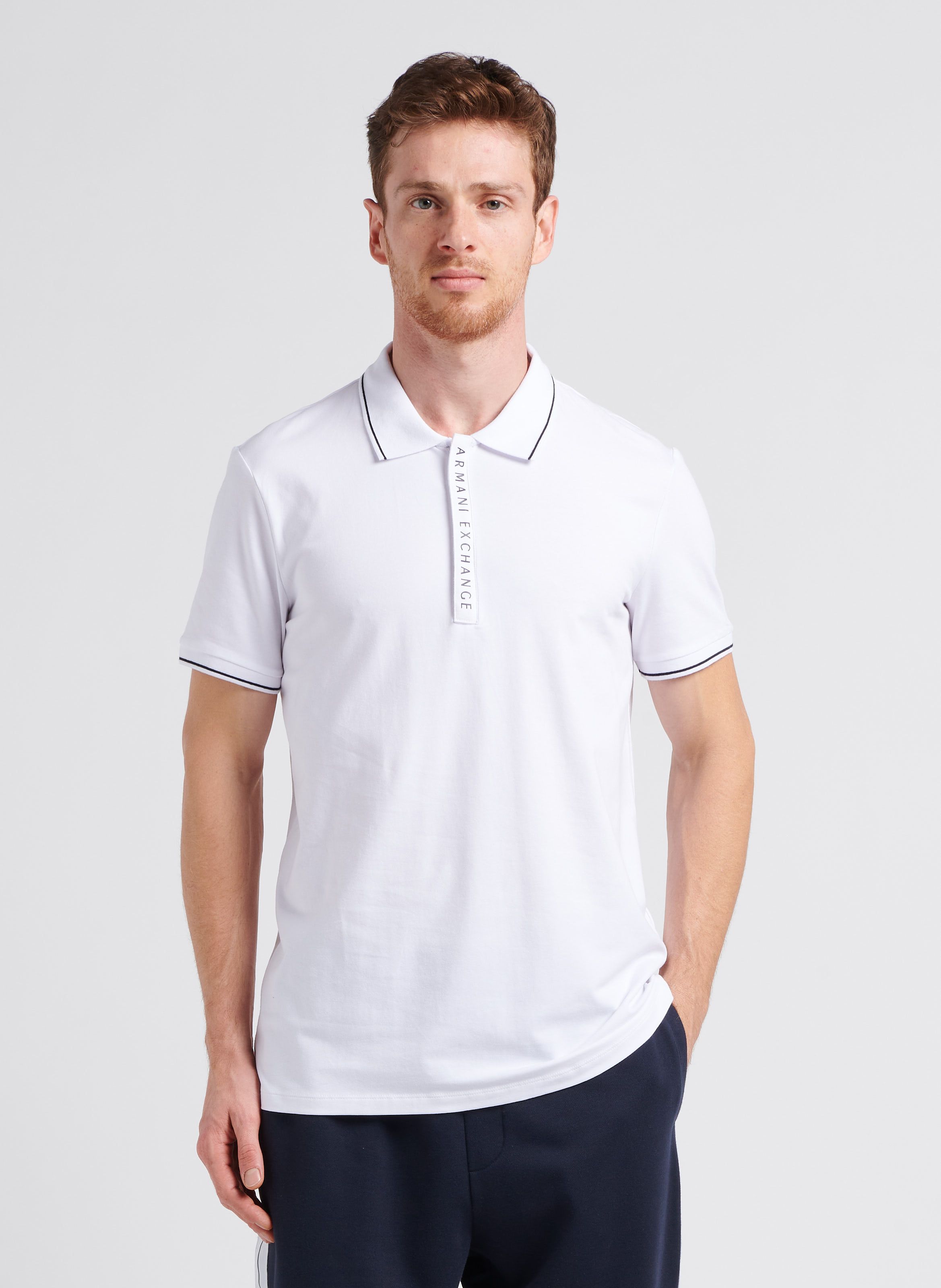 Mens white deals armani shirt