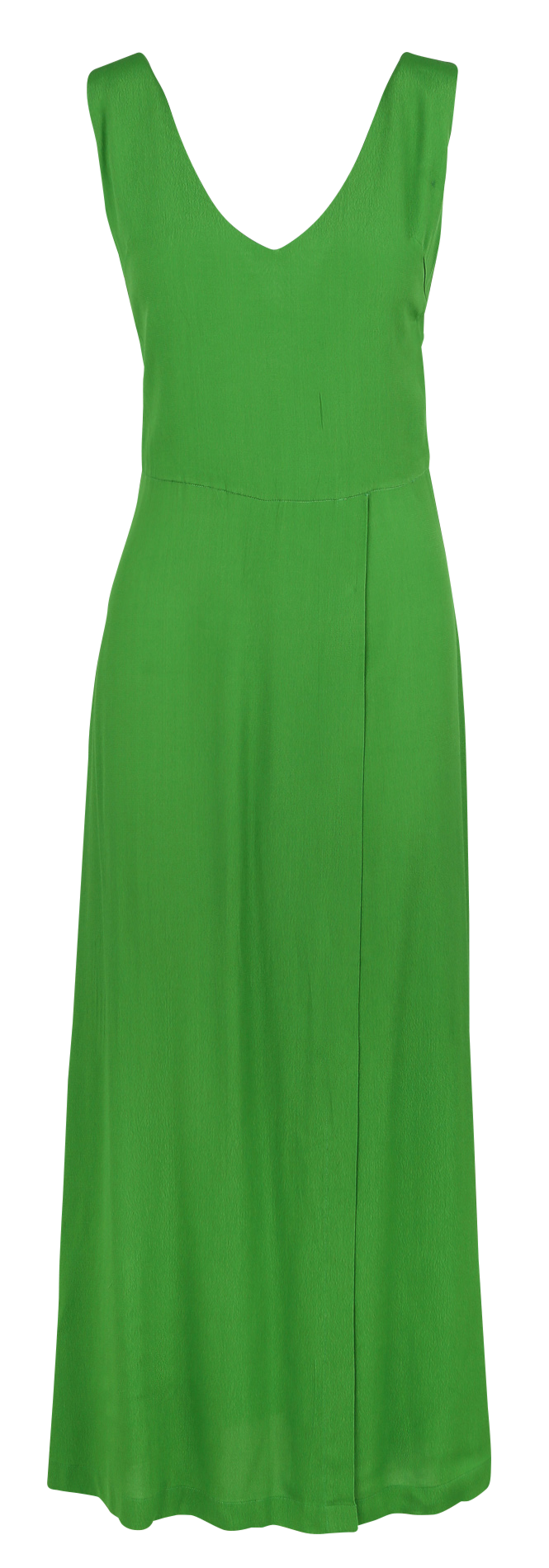 Lange jurk met V-hals KARMA KOMA Groen