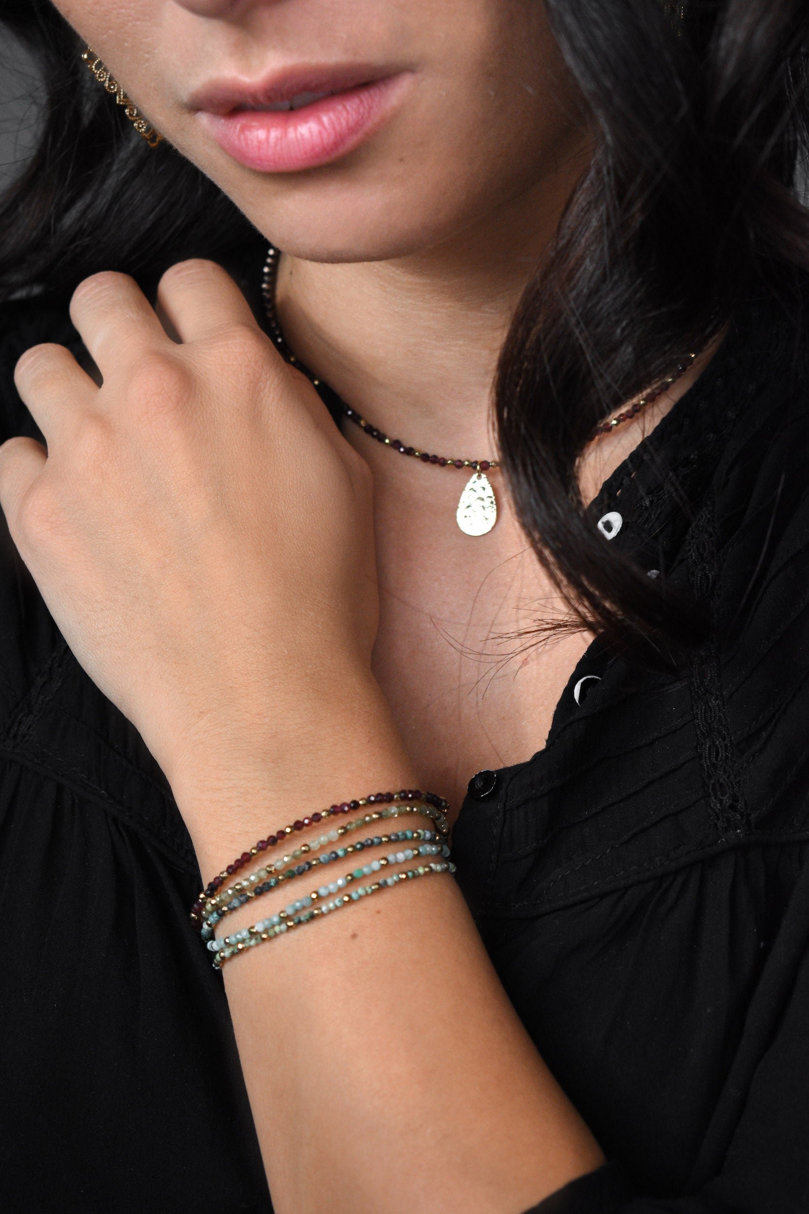 Fine gemstone bracelet GINANDGER Blue