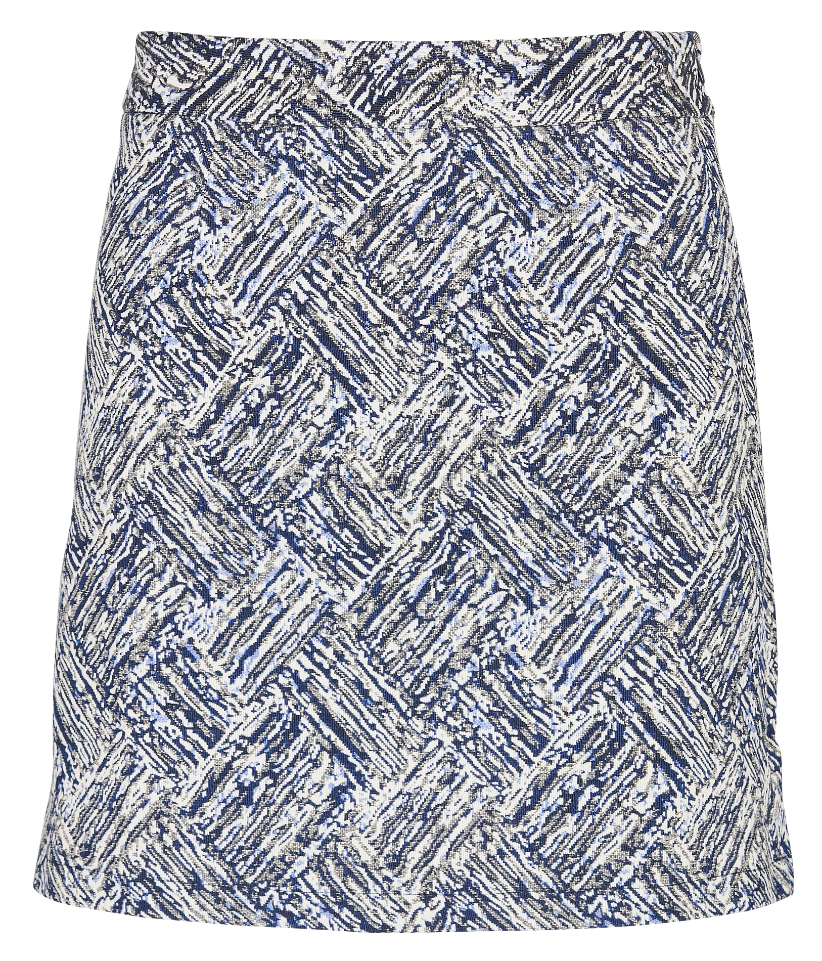 Kurzer Jacquardrock mit Druck LA PETITE ETOILE Blau