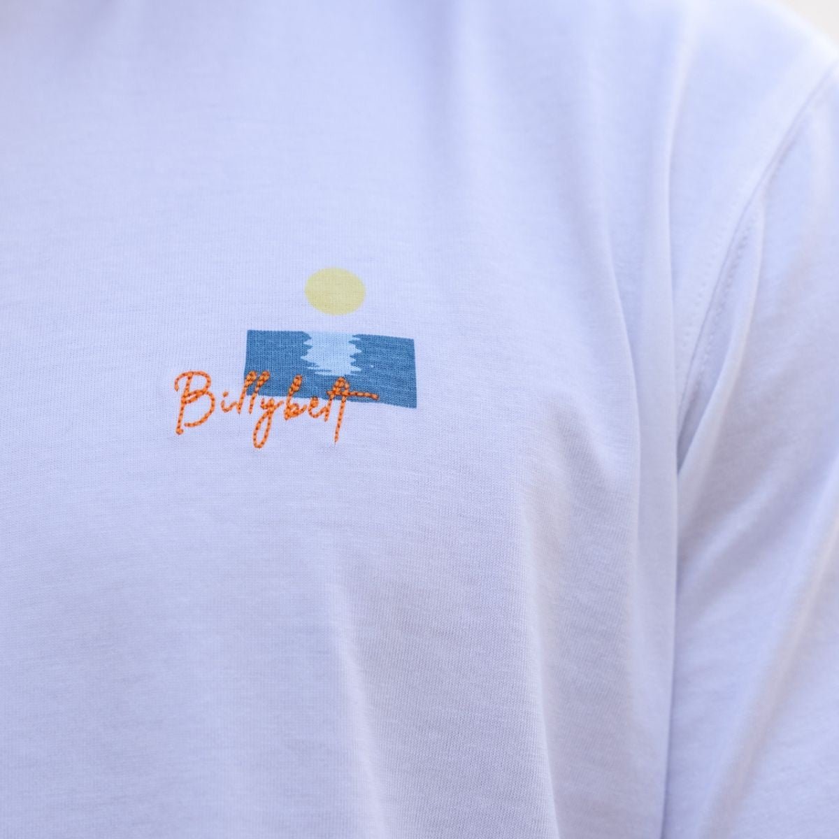 Vintage printed organic cotton T-shirt BILLYBELT White