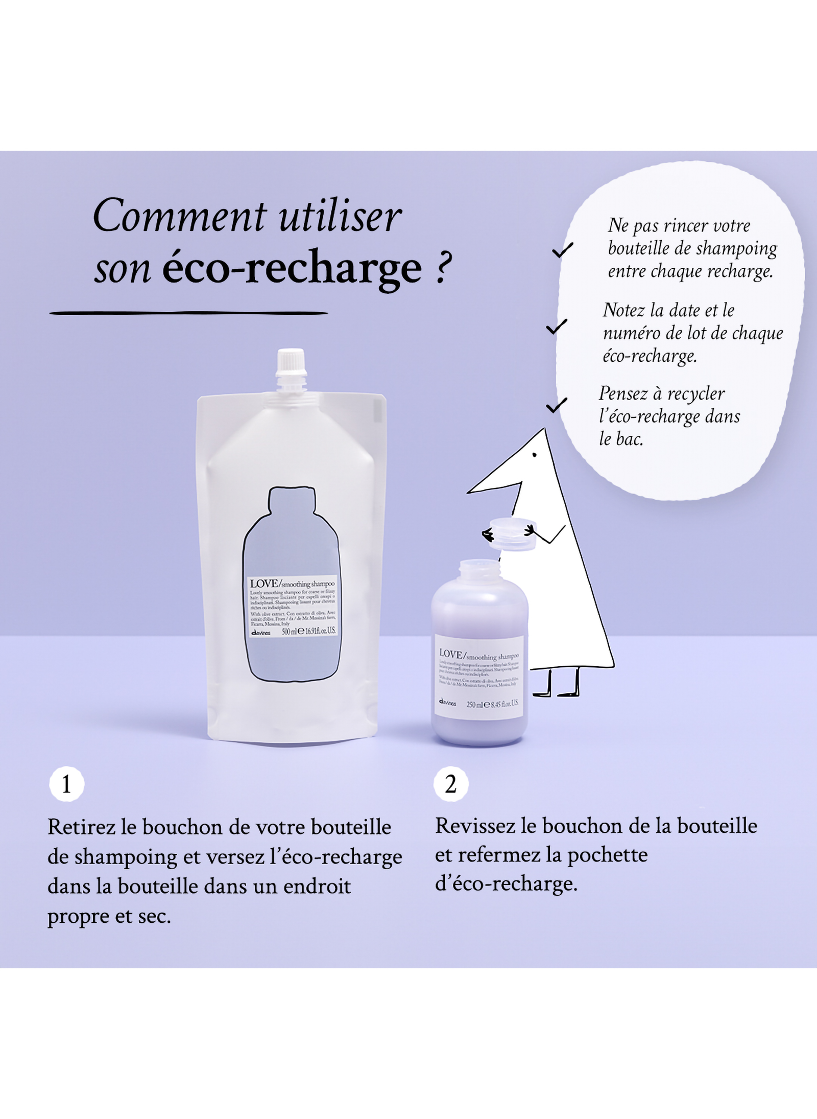 LOVE SMOOTH Shampoo Refill DAVINES No color