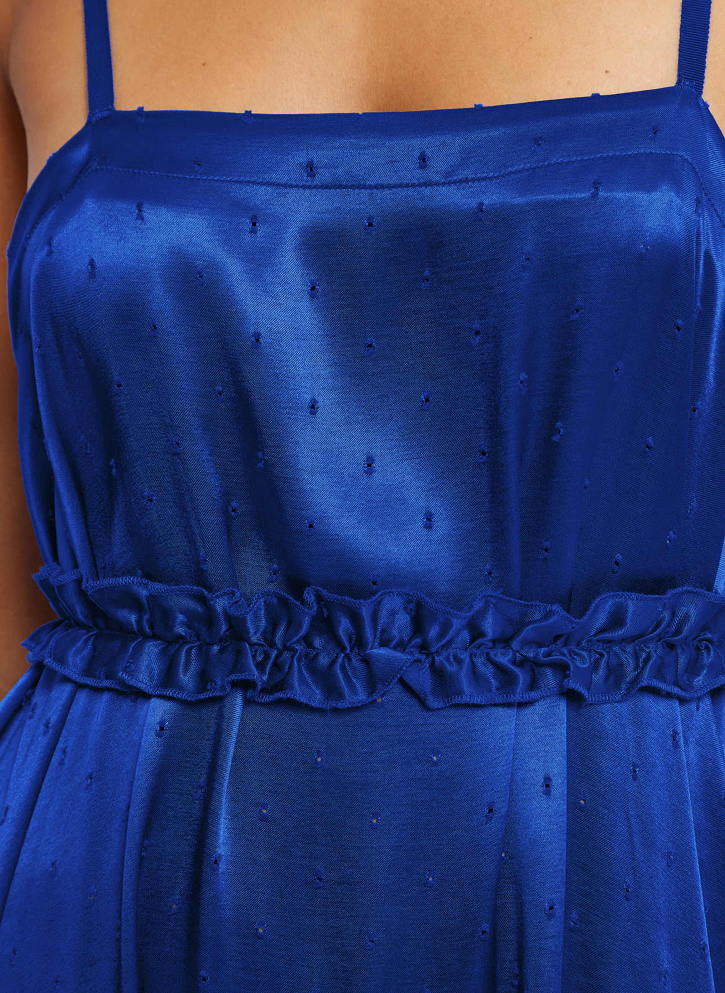 Robe longue encolur carré  ROSEANNA Bleu