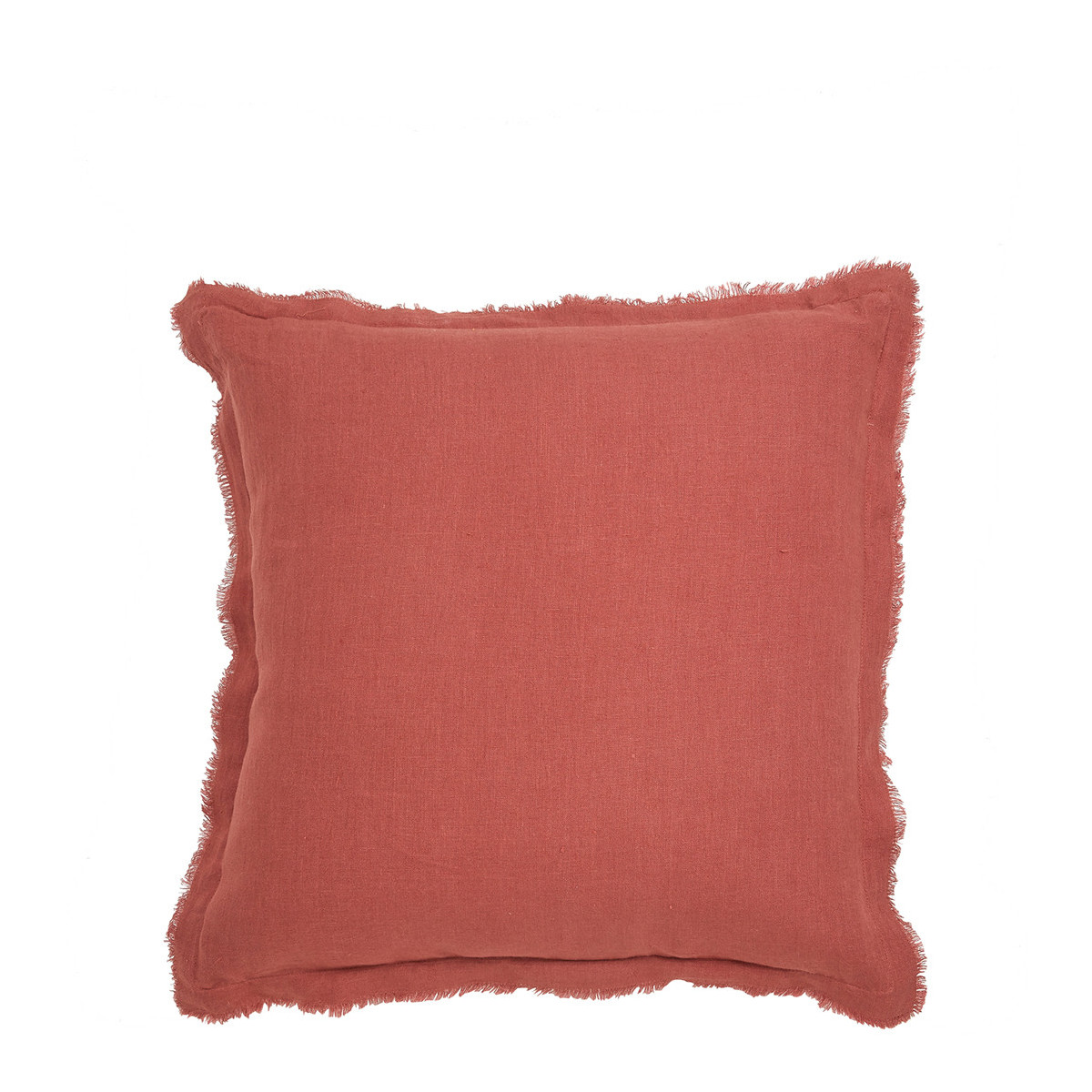Linen cushion BLANC D'IVOIRE Red