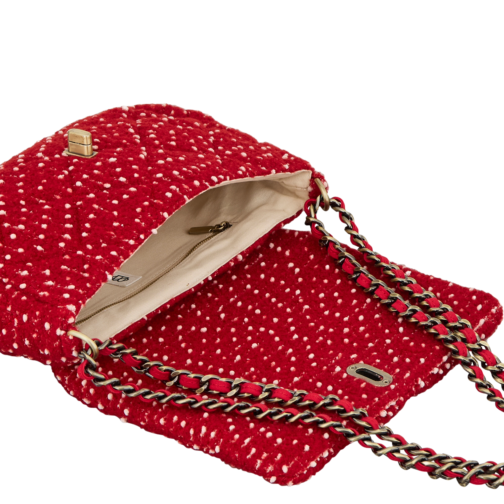 Umhängetasche aus Wollmix BECKSONDERGAARD Rot